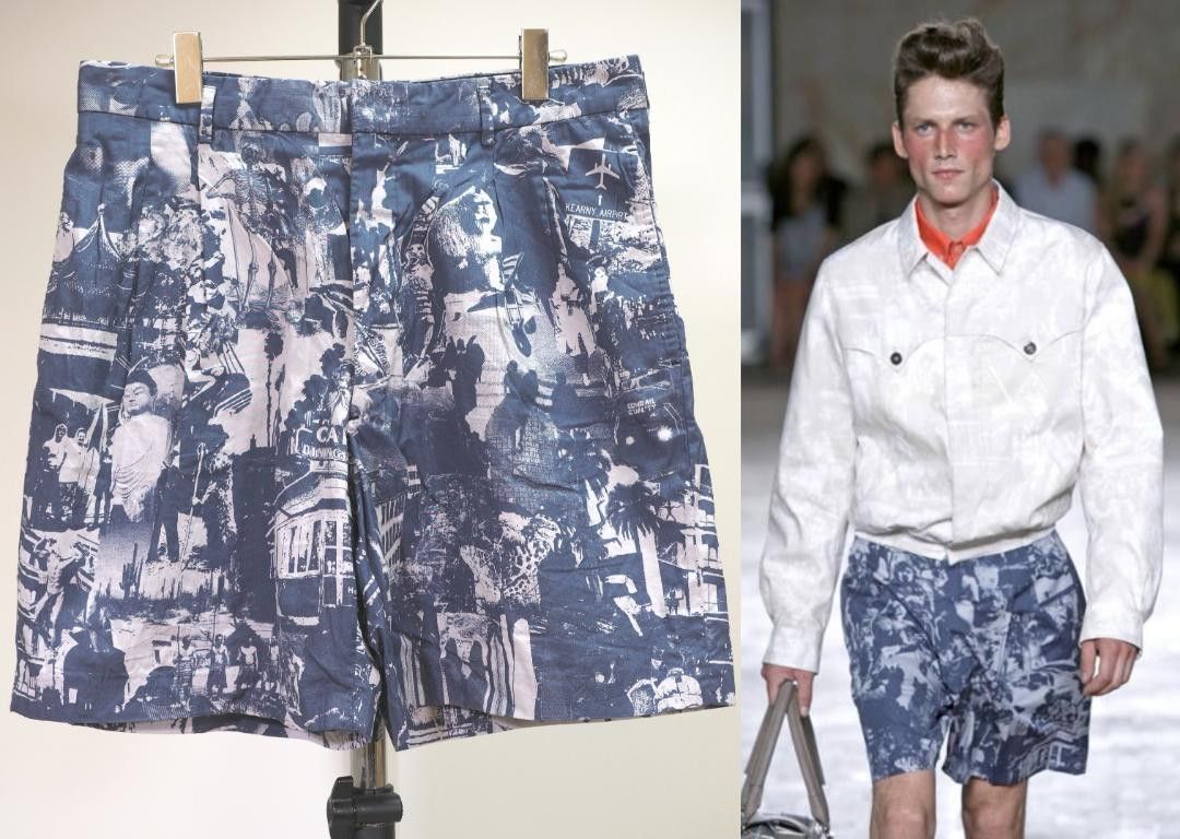 Alexander McQueen Alexander McQueen SS 08 " picture collage" tailored shorts Size US 32 / EU 48 - 1 Thumbnail