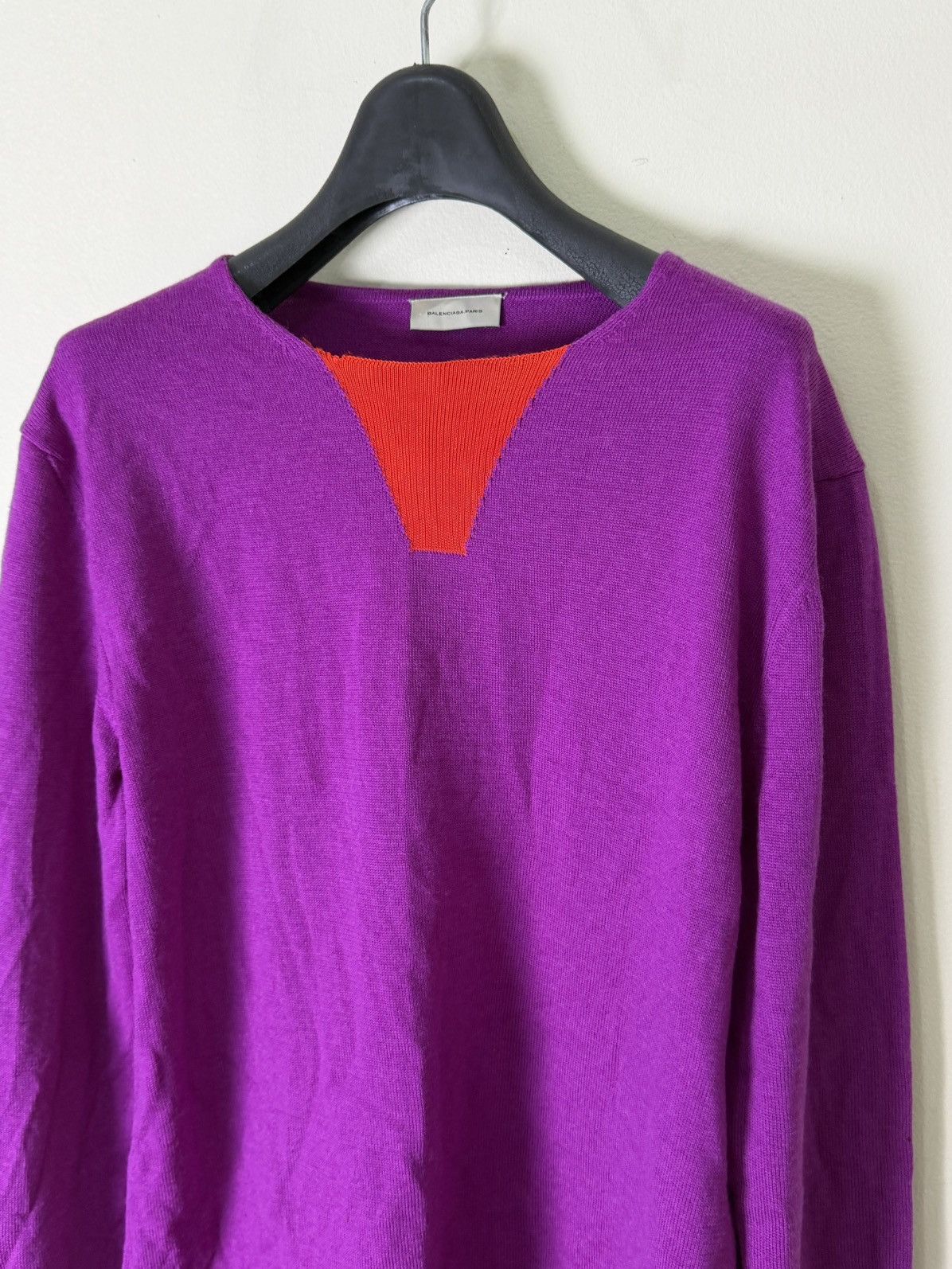 Balenciaga Balenciaga Paris Purple Sweater Size XS / US 0-2 / IT 36-38 - 3 Thumbnail