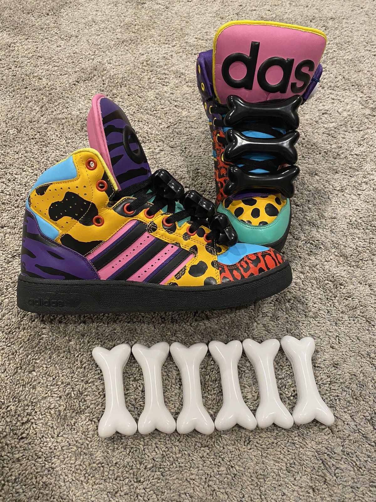Jeremy Scott 2 sets of Adidas Jeremy Scott Bones Size ONE SIZE - 4 Thumbnail