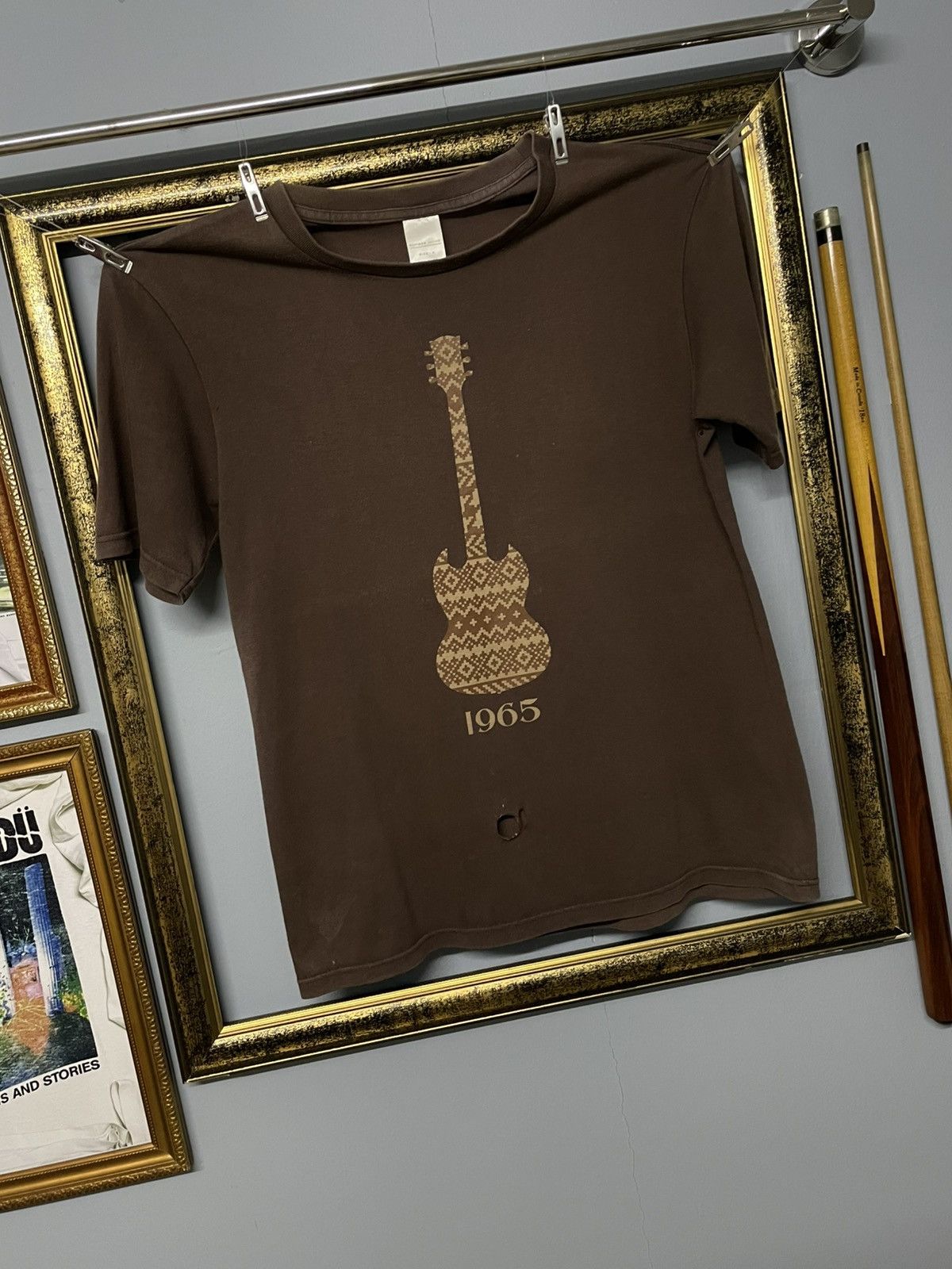 Number (N)ine Vintage Designer Japan Number Nine 1965 Guitar Distressed Size US M / EU 48-50 / 2 - 2 Thumbnail