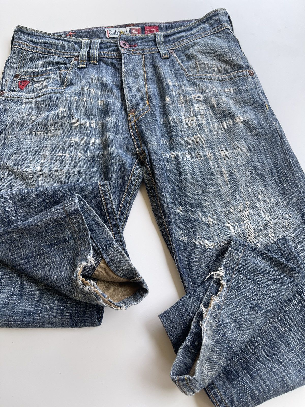 Quiksilver Quiksilver Used Dirty Pattern Denim Size US 35 - 9 Thumbnail