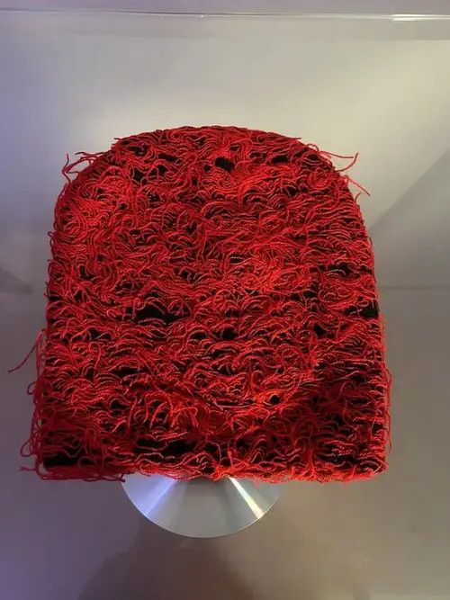 High Sport Distressed Knitted Beanie (red) Size ONE SIZE - 1 Thumbnail