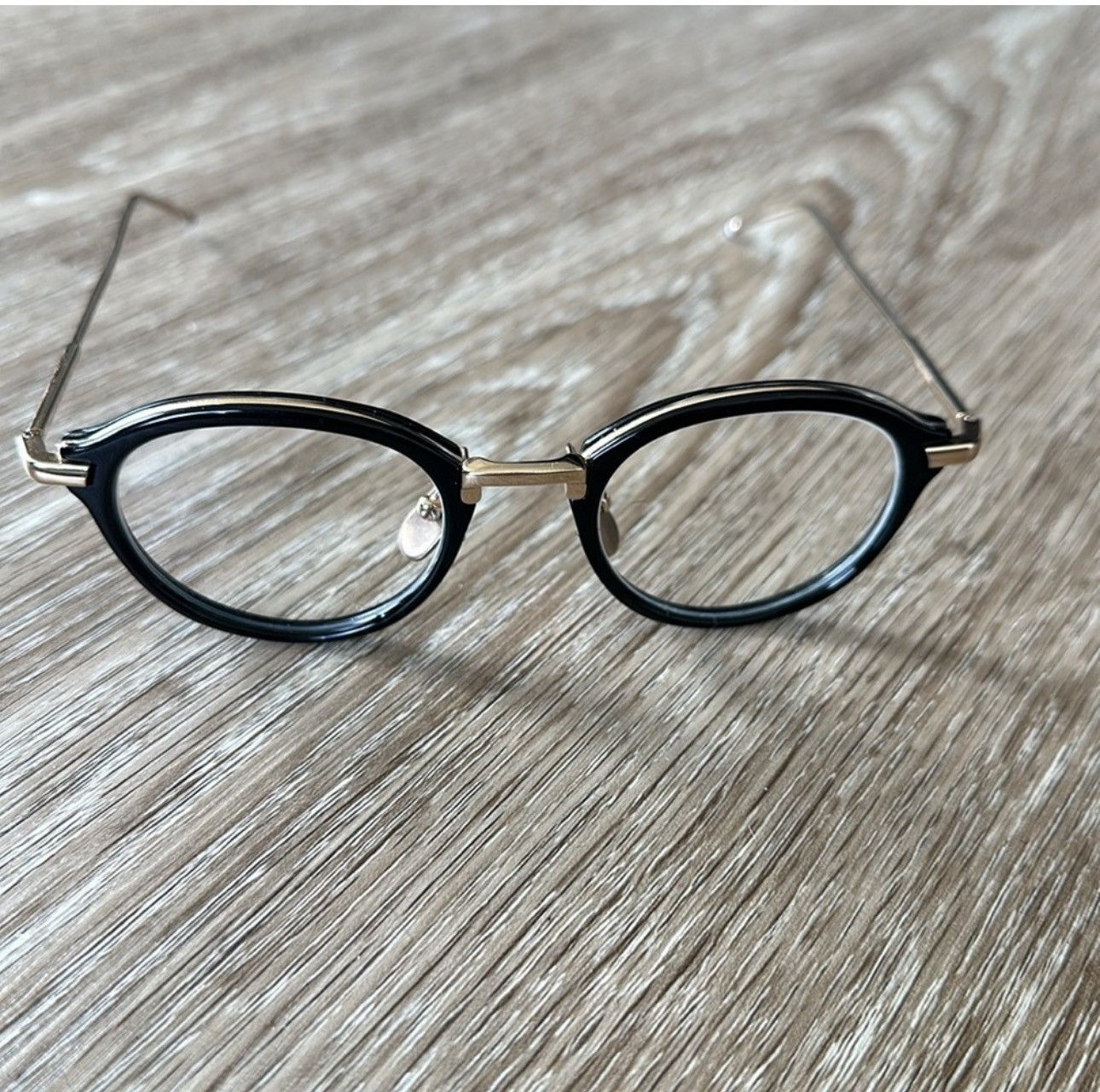 Thom Browne THOM BROWNE - ACETATE AND TITANIUM ROUND EYEGLASSES Size ONE SIZE - 2 Thumbnail