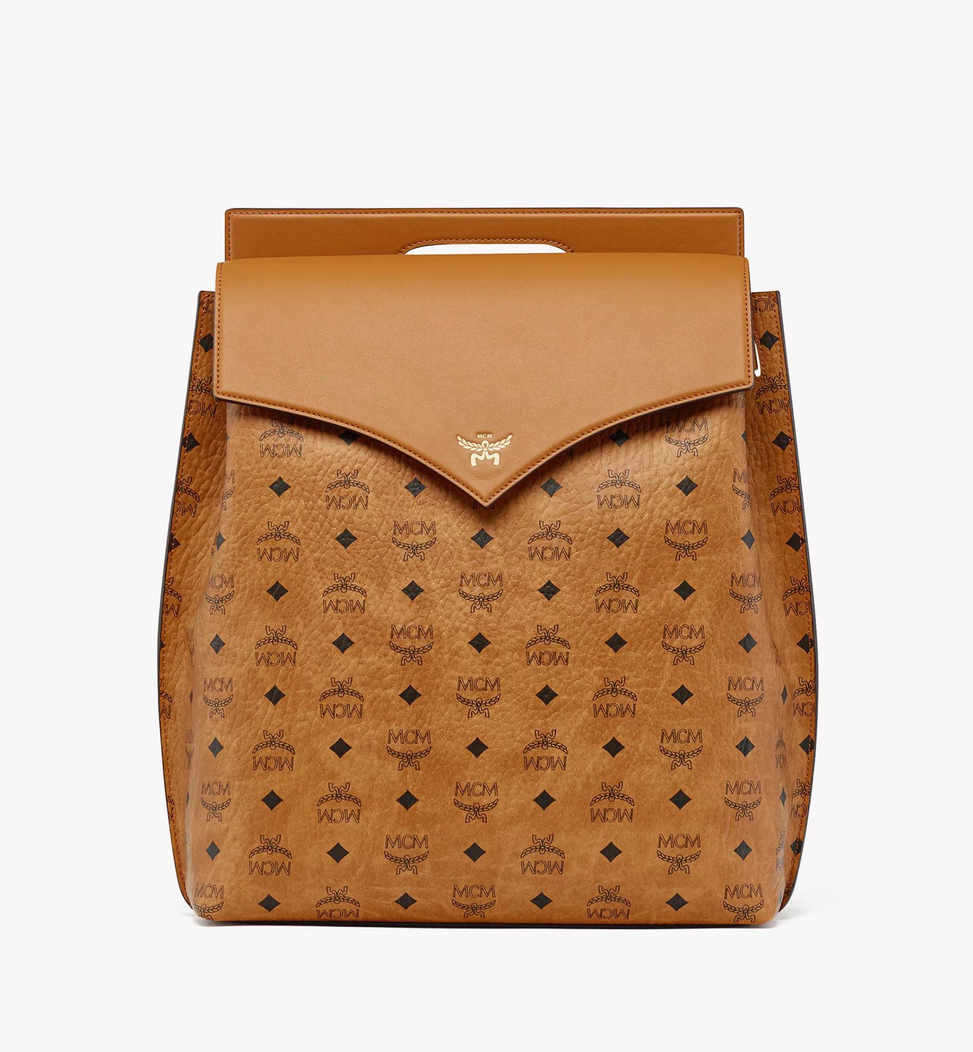MCM o1mt1gz0426 Size: OS / Diamond Backpack in Brown Size ONE SIZE - 1 Thumbnail