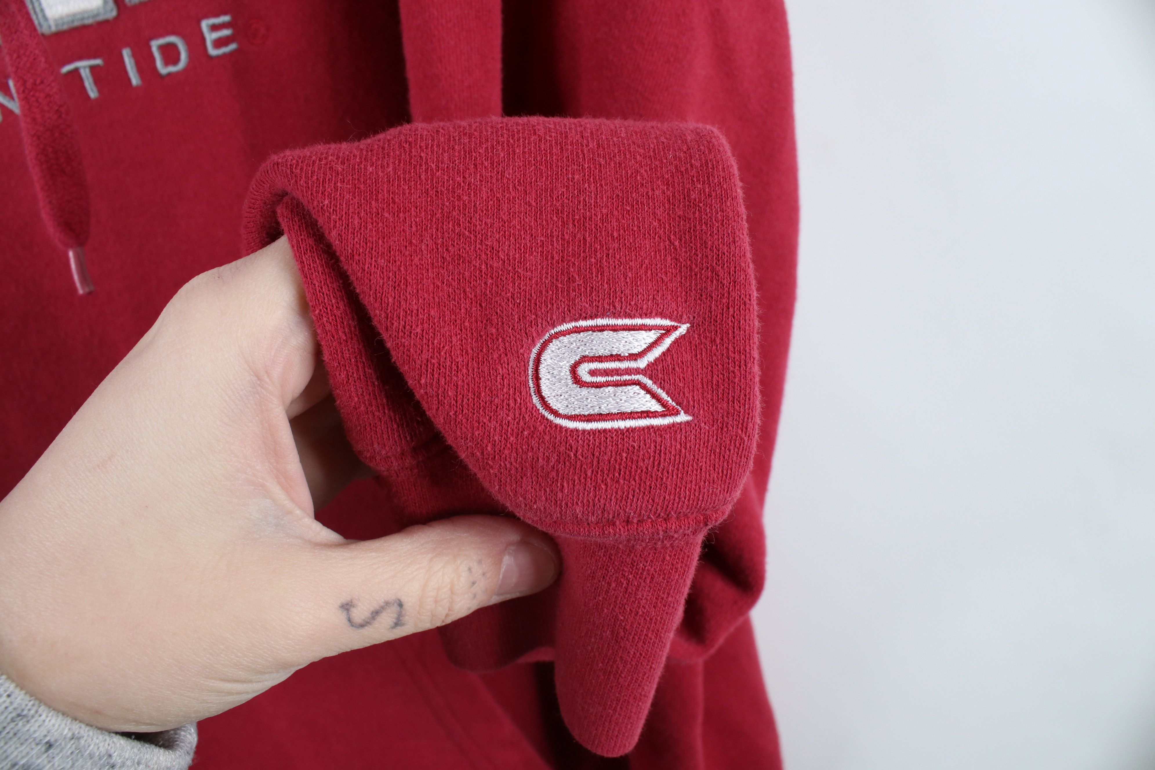Vintage Vintage 90s Y2K Spell Out University of Alabama Hoodie Red Size US XL / EU 56 / 4 - 4 Thumbnail