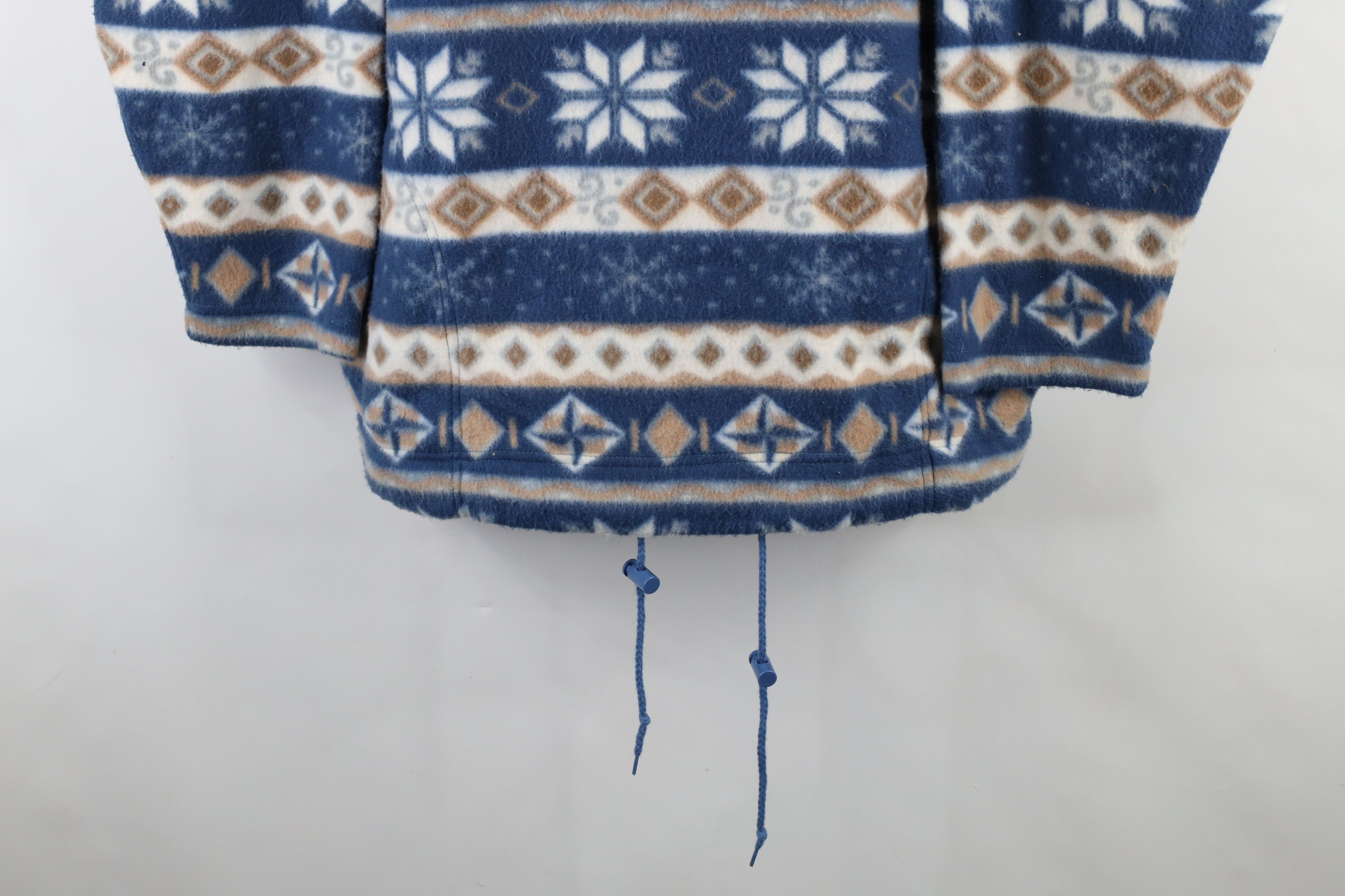 Vintage Vintage 90s Streetwear Christmas Fair Isle Fleece Sweater Size L / US 10 / IT 46 - 4 Thumbnail