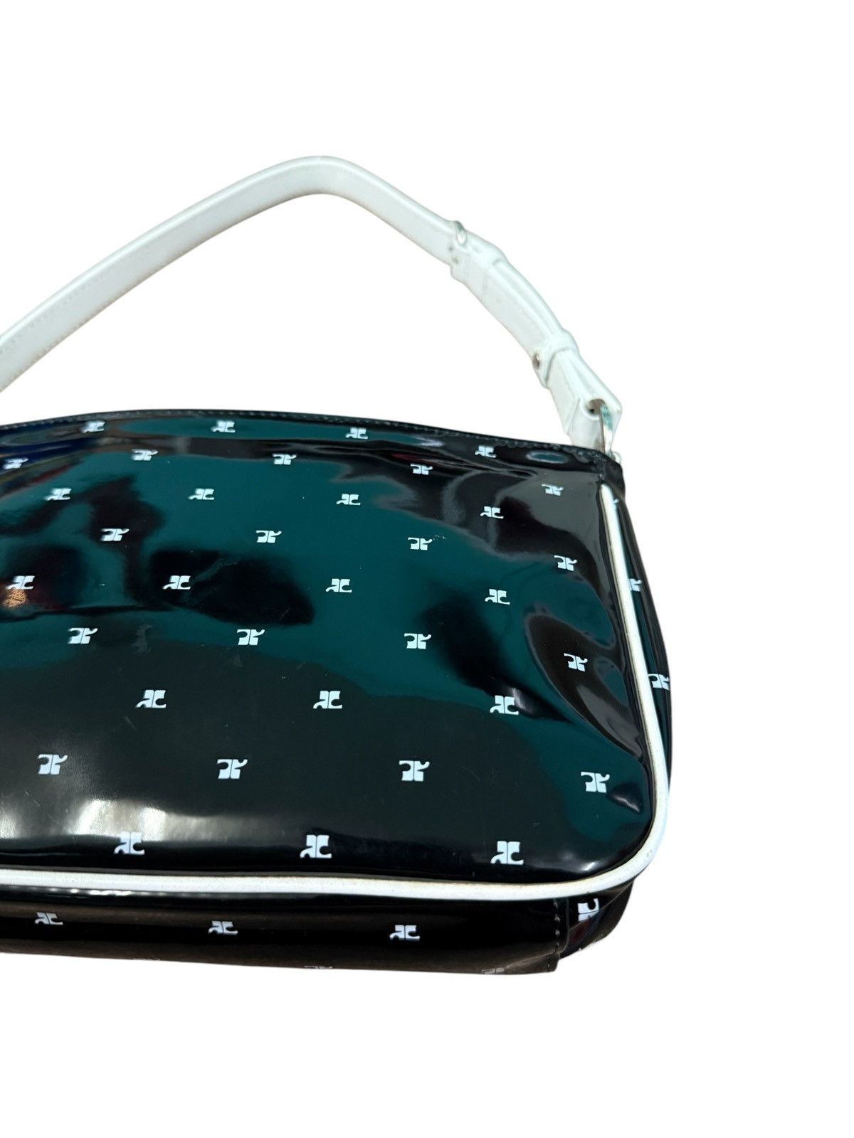 Courreges VINTAGE COURREGES WHITE LOGO PRINTED MINI SHOULDER BAG Size ONE SIZE - 13 Thumbnail