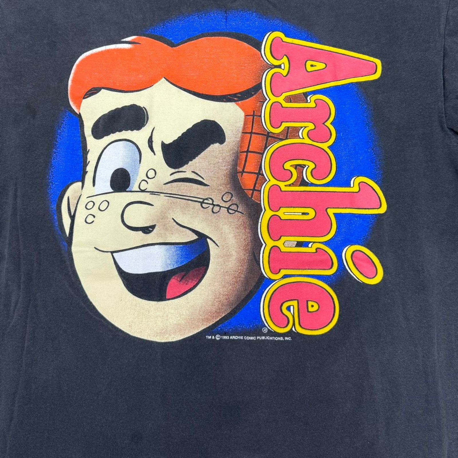 Vintage VINTAGE 1993 ARCHIE COMICS BIG FACE SINGLE STITCH PROMO TEE: Size US L / EU 52-54 / 3 - 2 Thumbnail