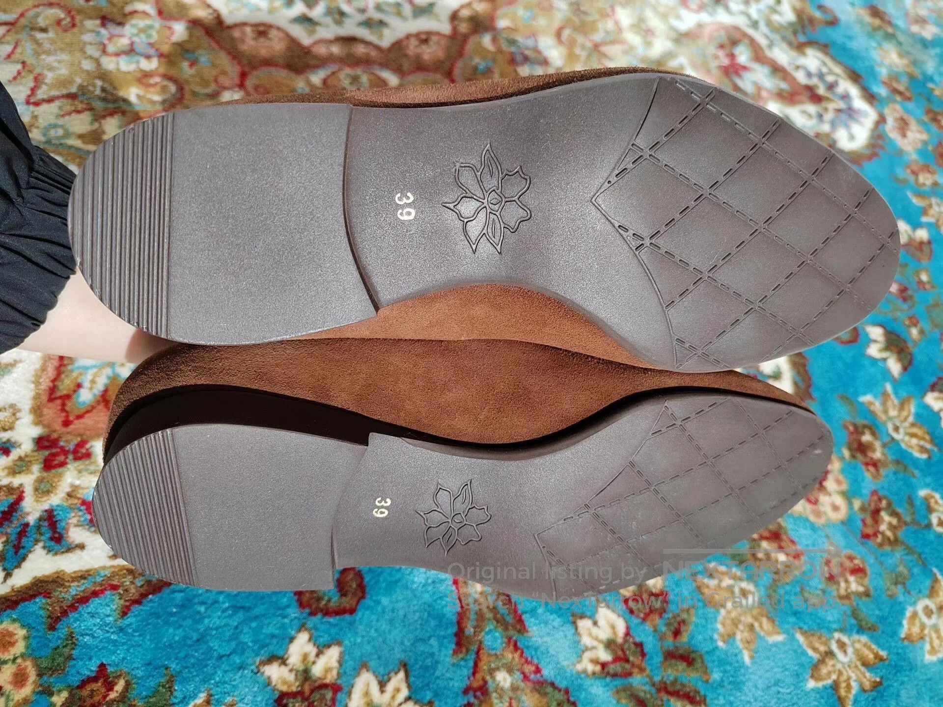 Loro Piana Italian Handmade Embroidered Mule Shoes. Size US 8 / IT 38 - 5 Thumbnail