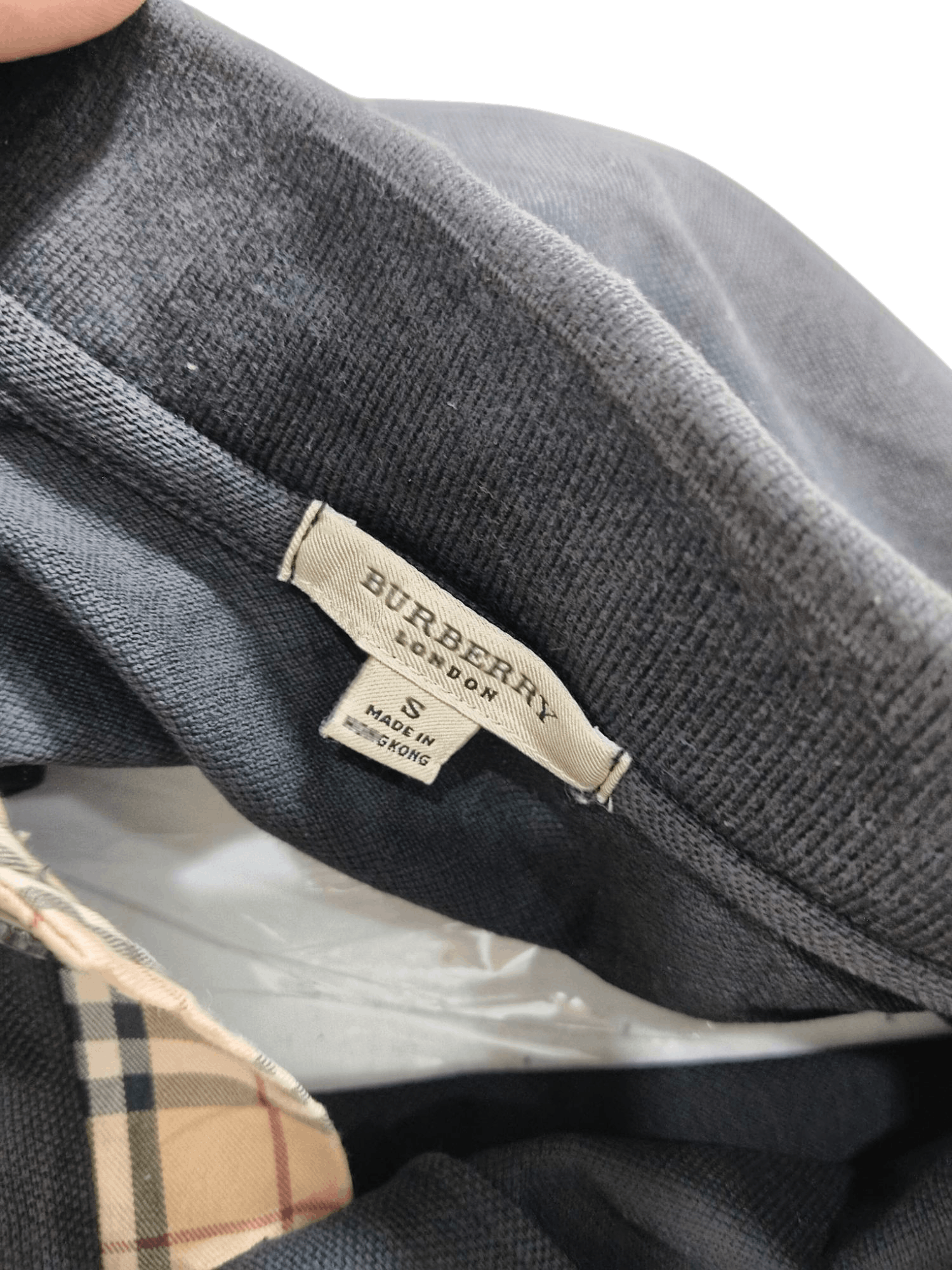Burberry × Vintage Burberry Collar Long Sleeve Tshirt Size US S / EU 44-46 / 1 - 4 Thumbnail