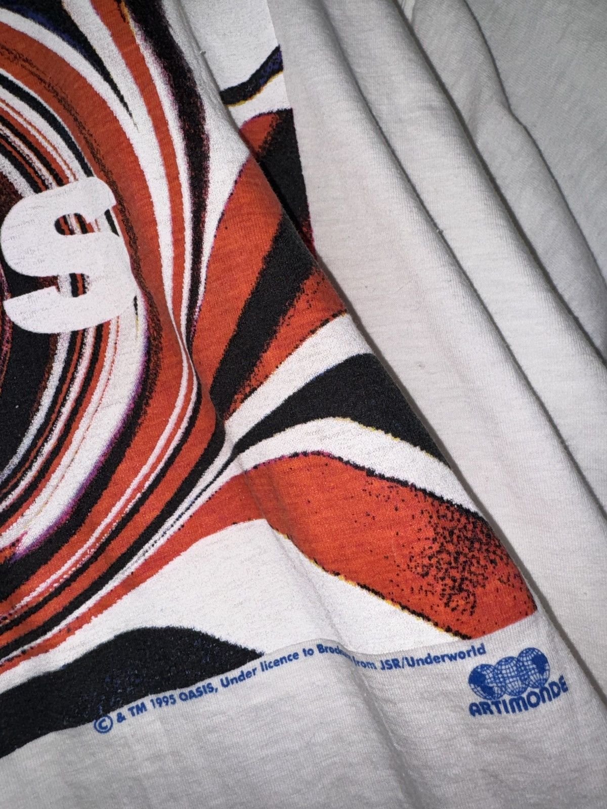 Vintage 1995 Oasis swirl tee Size US XL / EU 56 / 4 - 2 Thumbnail