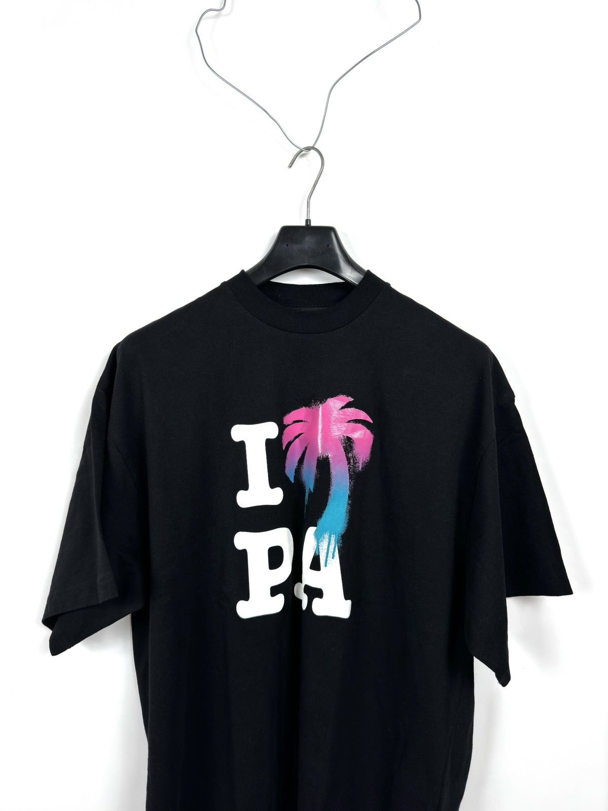 Palm Angels Palm Angels-Palm Black Oversized T-Shirt Size US S / EU 44-46 / 1 - 2 Thumbnail