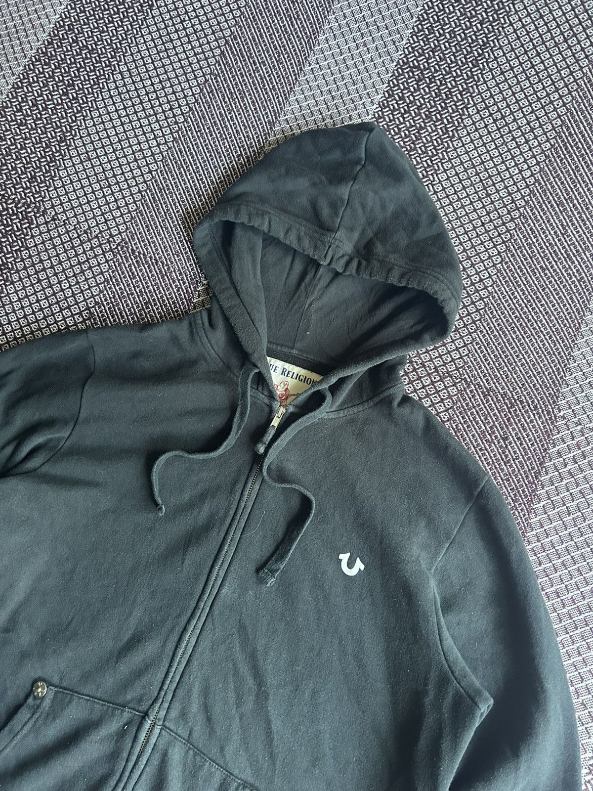 True Religion True Religion Classic Logo Zip Up Hoodie Streetwear Style L Size US L / EU 52-54 / 3 - 7 Thumbnail