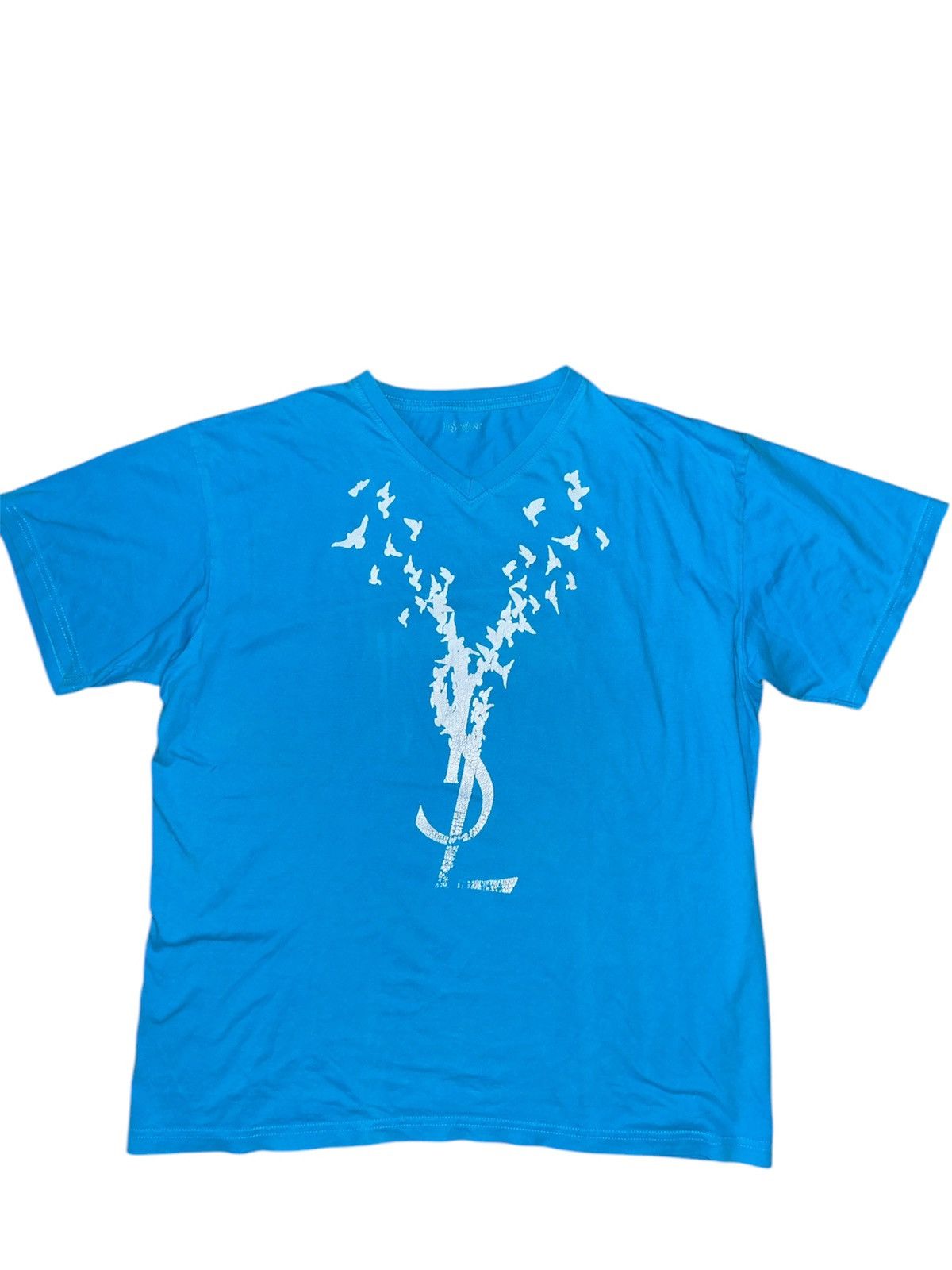 Yves Saint Laurent Yves Saint Laurent Flock Of Birds Tee Japan Exclusive Size US XL / EU 56 / 4 - 1 Thumbnail