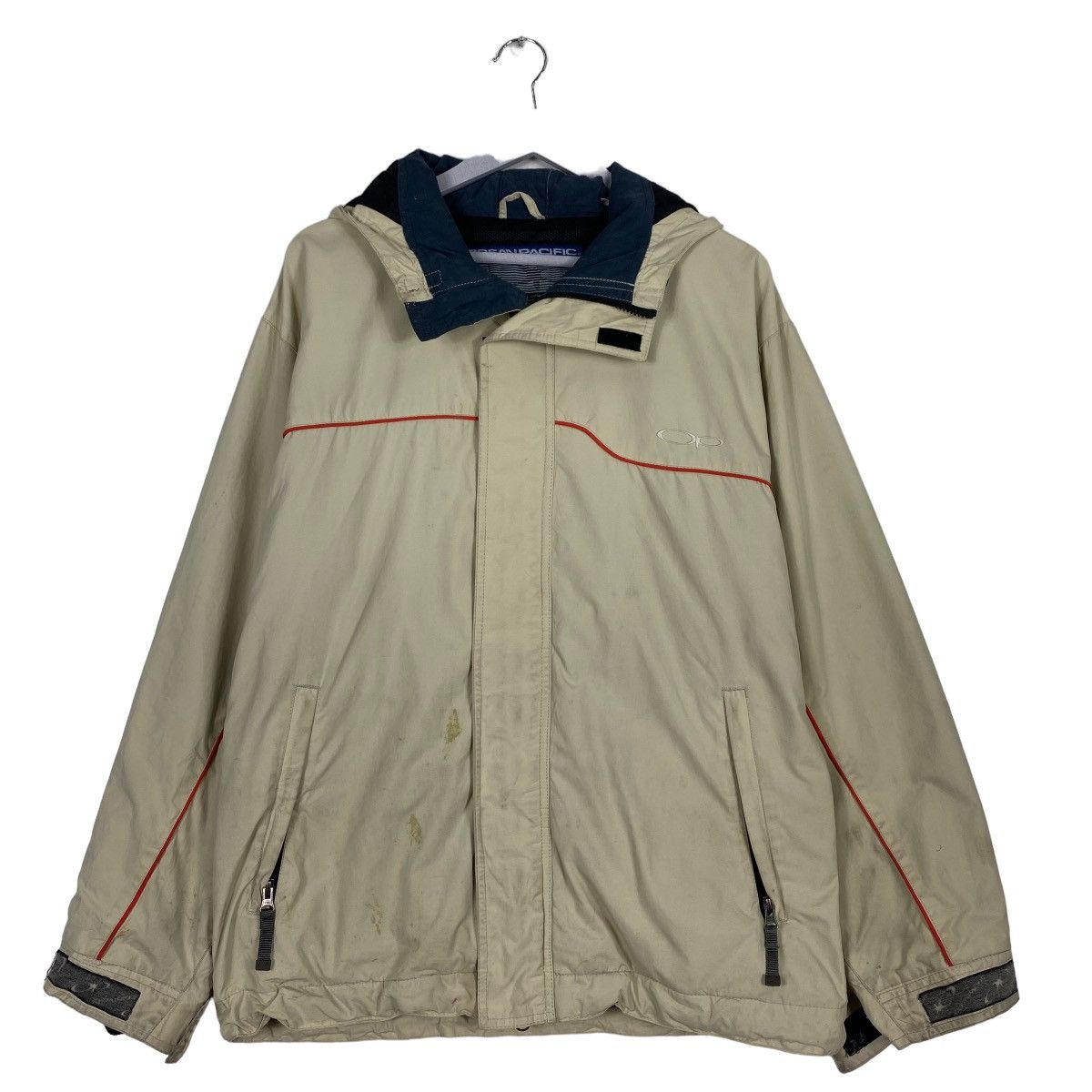 Billabong × Ocean Pacific × Quiksilver Vintage 90s Ocean Pacific Hoodies Jacket Size US L / EU 52-54 / 3 - 1 Thumbnail