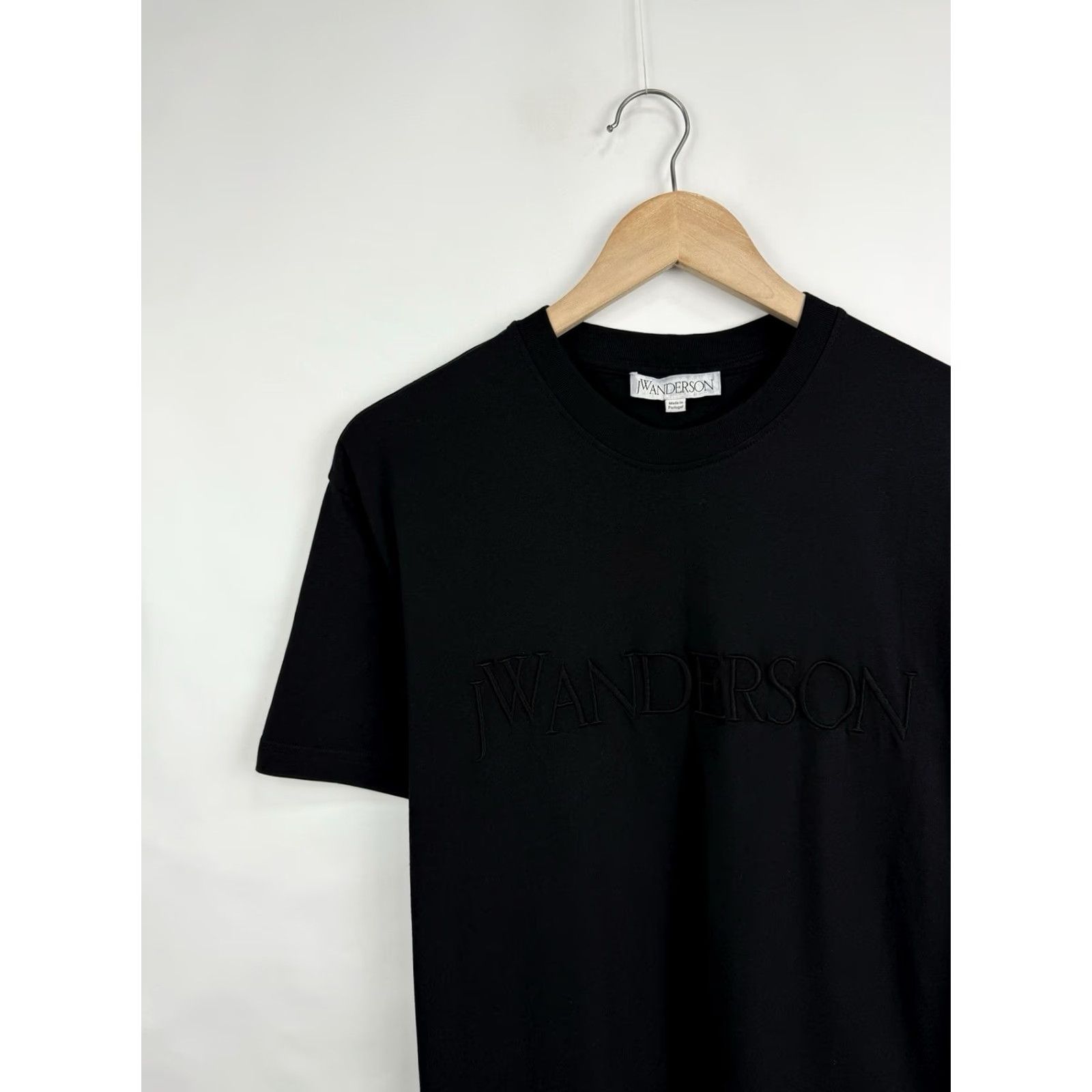 JW Anderson J.W.Anderson Classic T-Shirt Embroidered Big Logo Rare Black S Mens Shirt Size US S / EU 44-46 / 1 - 4 Thumbnail