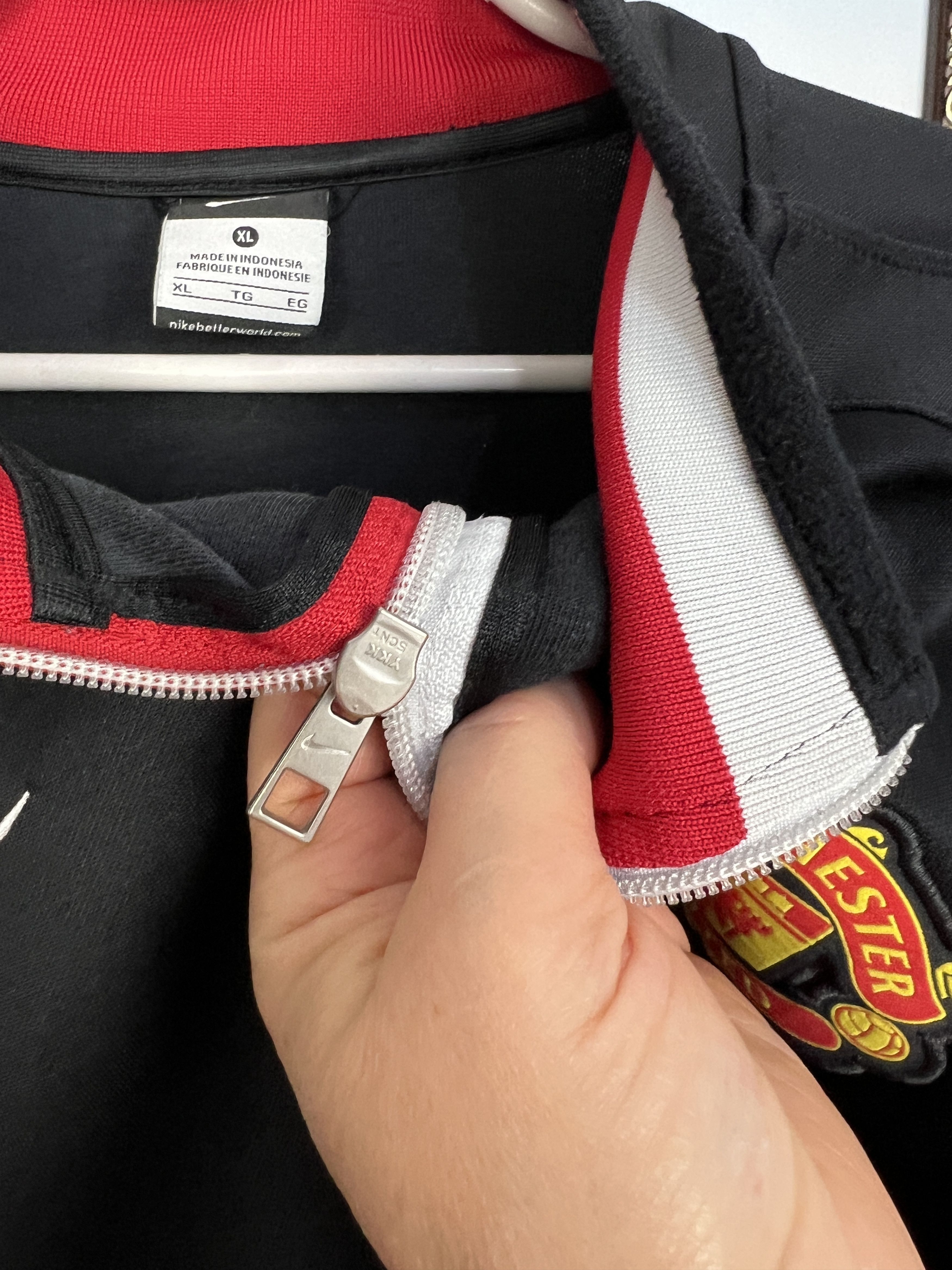 Nike Vintage Manchester United Football Jacket Soccer Track Top Size US XL / EU 56 / 4 - 4 Thumbnail