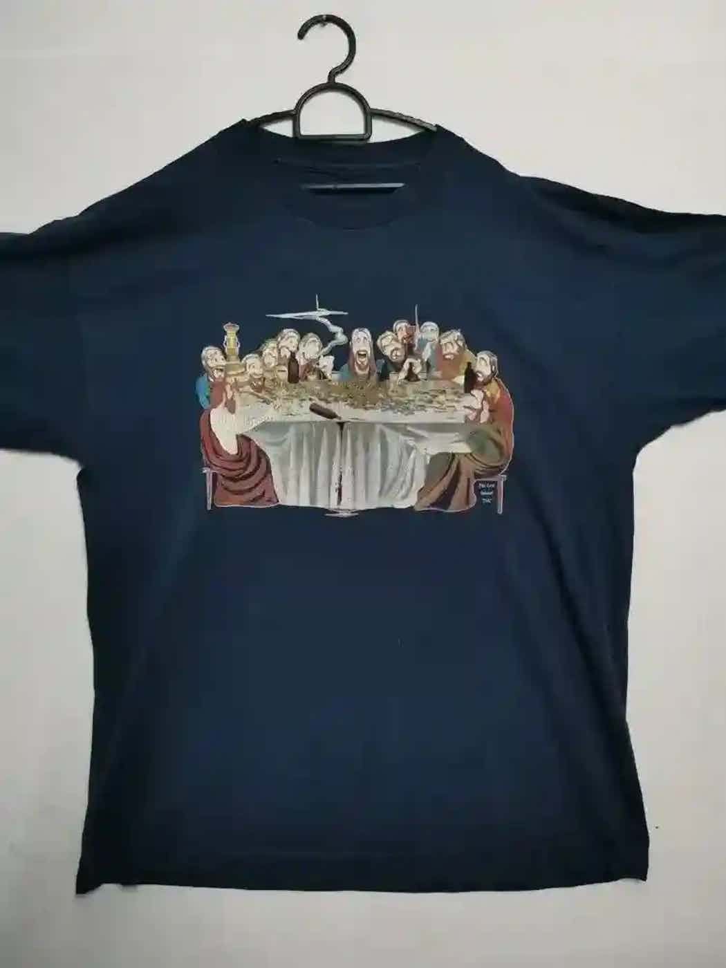 Vintage Vintage People In One Table Printing T-shirt Size US XL / EU 56 / 4 - 1 Thumbnail