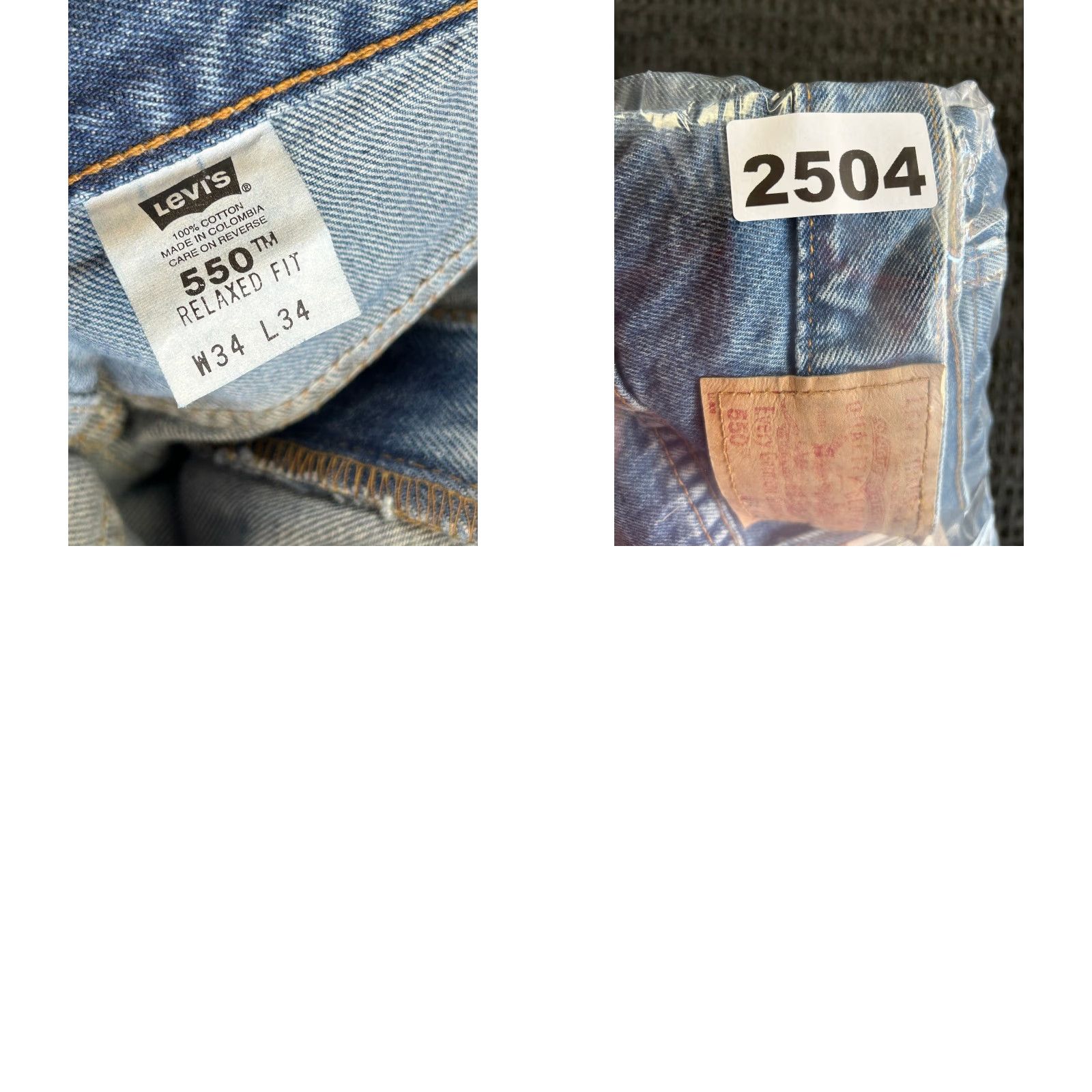 Levi's VINTAGE Levi’s 550 Jeans Baggy Relaxed Fit 34 x 34 NEW 90s Skater Grunge Levi’s 550 Jeans Baggy Relaxed Fit 34 34 Blue Men Jeans Size US 34 / EU 50 - 8 Thumbnail