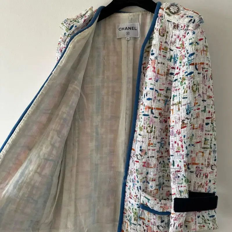 Chanel Chanel Colorful Cotton Women's Jacket . Size XS / US 0-2 / IT 36-38 - 2 Thumbnail