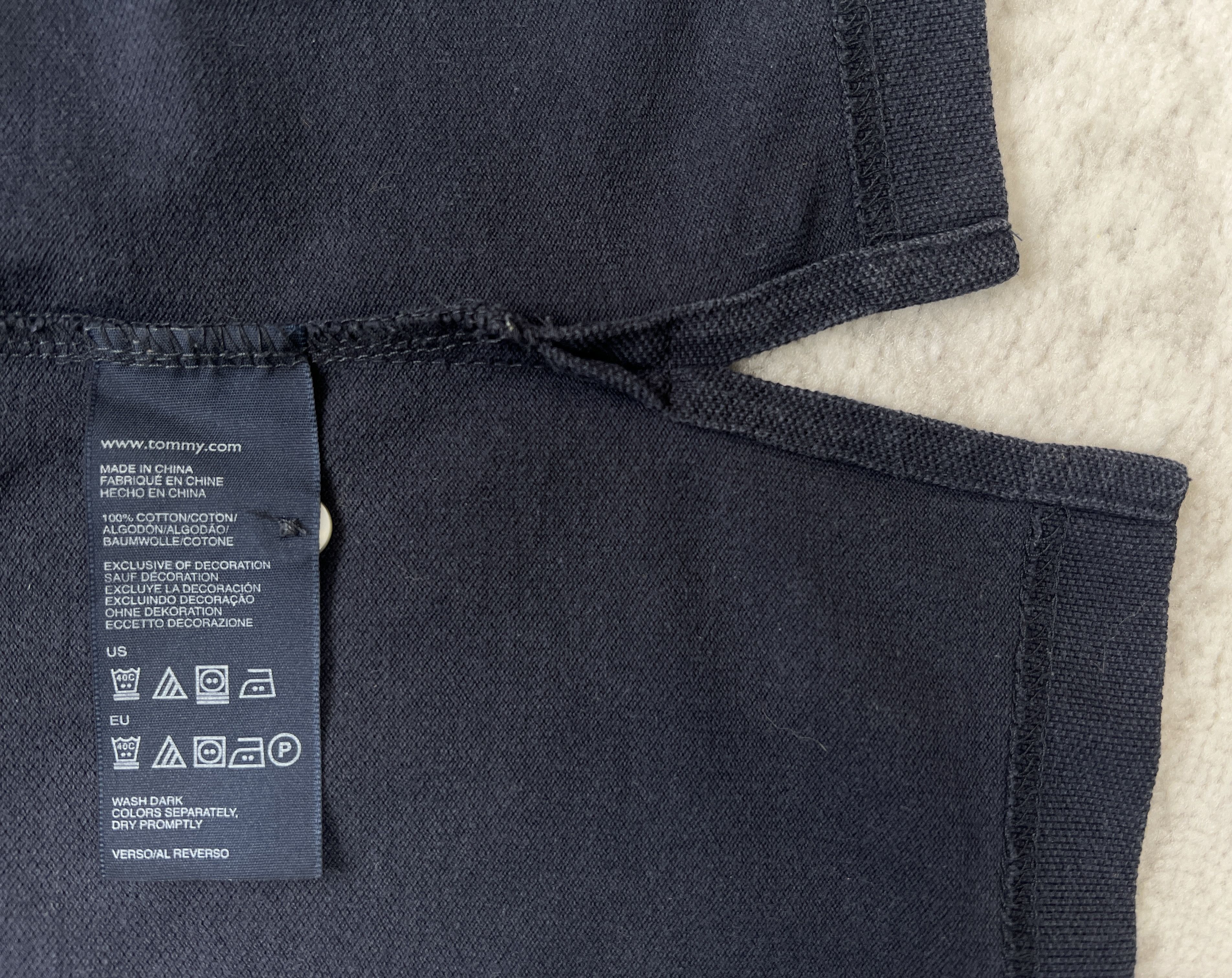 Tommy Hilfiger Tommy Hilfiger Polo Shirt Navy 40's Two Ply Cotton M-L Size US M / EU 48-50 / 2 - 12 Thumbnail
