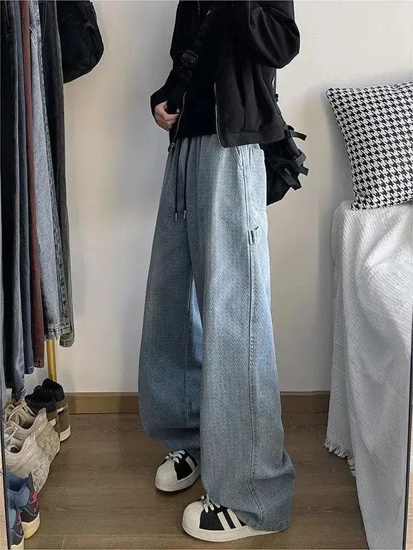 Japanese Brand Retro loose slightly flared wide leg jeans Size US 32 / EU 48 - 2 Thumbnail