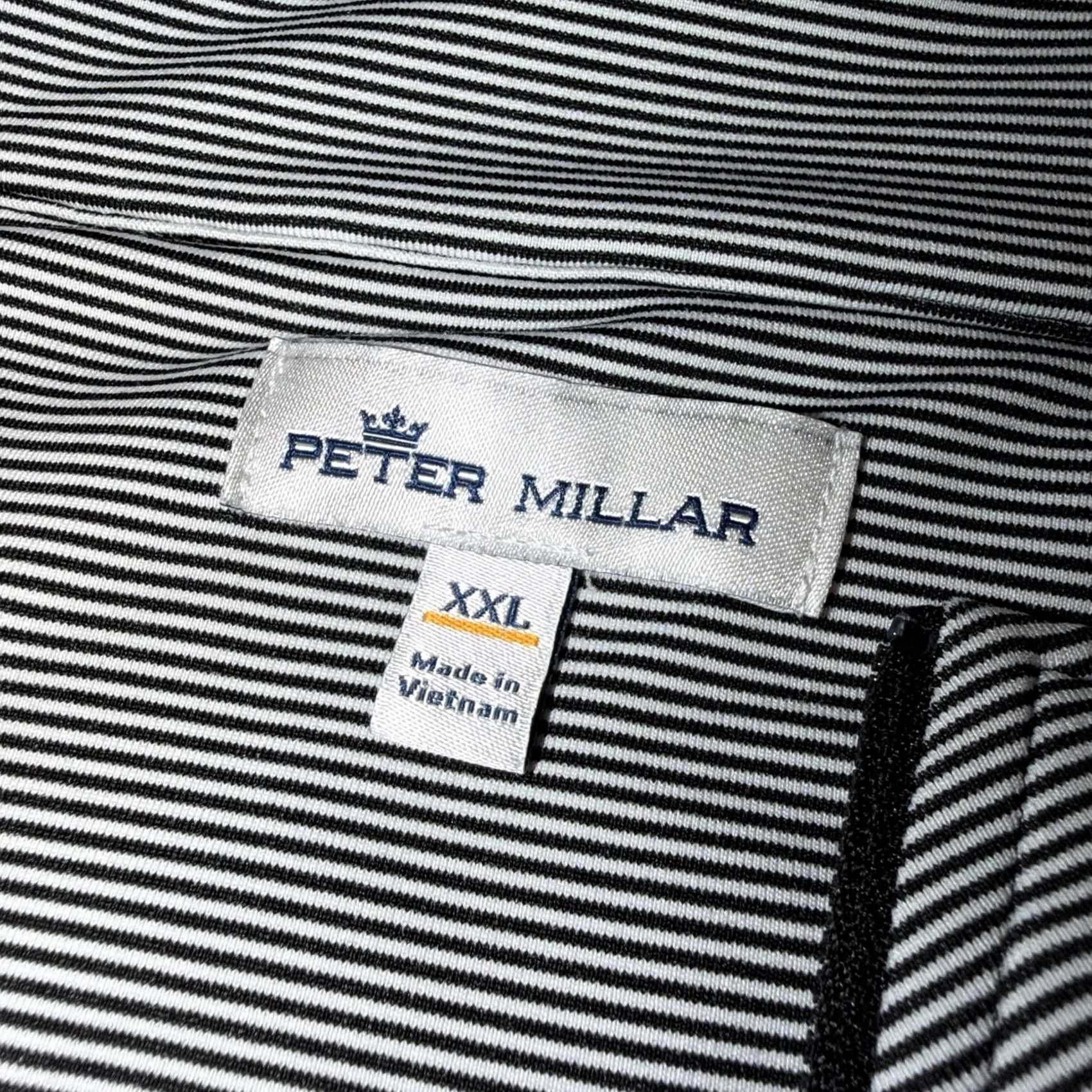 Peter Millar Peter Millar Maker's Mark Bourbon 1/4 Zip Pullover Shirt Men XXL Black White SIV Size US XXL / EU 58 / 5 - 3 Thumbnail