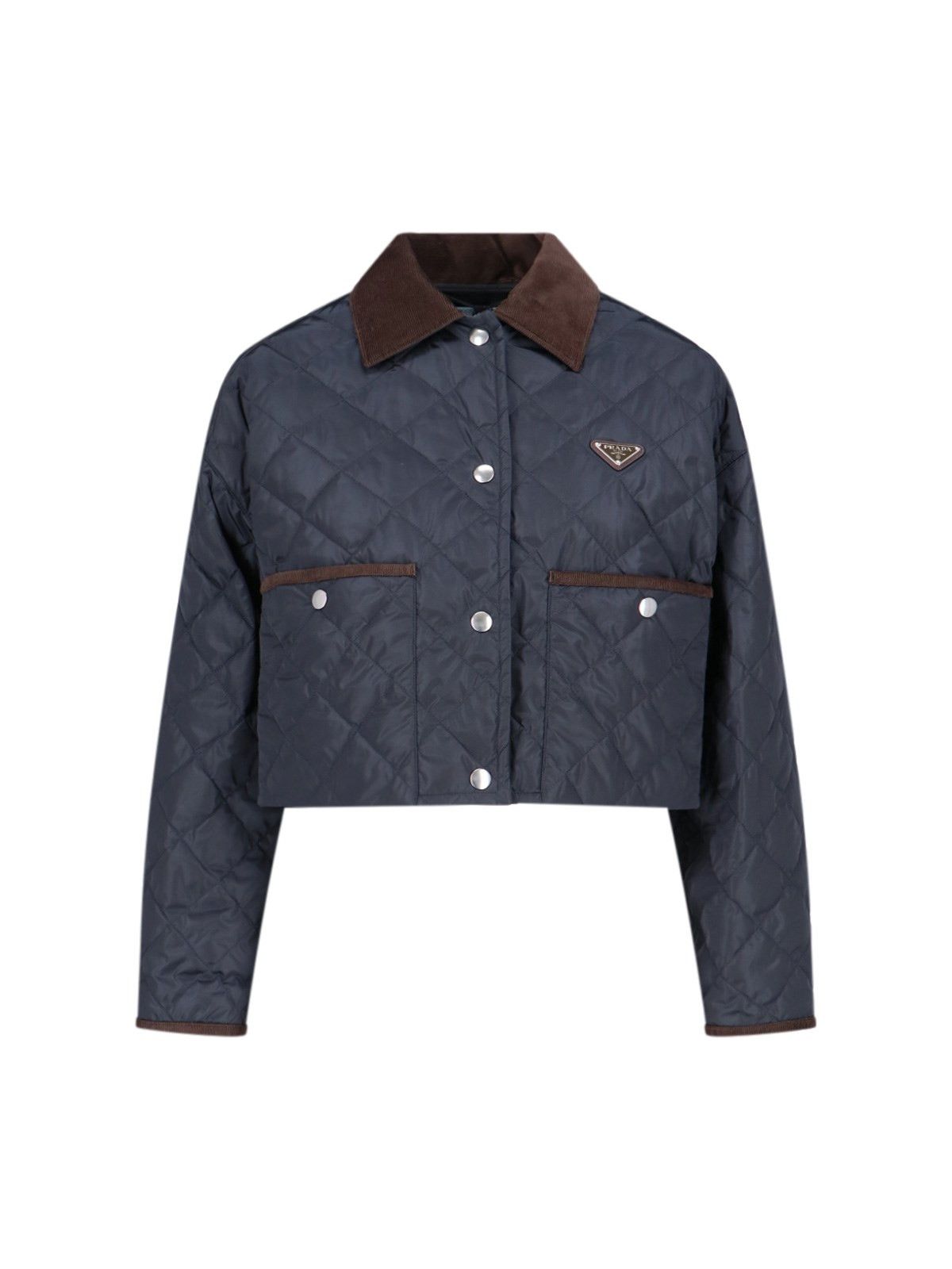 Prada QUILTED CROP JACKET Size S / US 4 / IT 40 - 1 Thumbnail