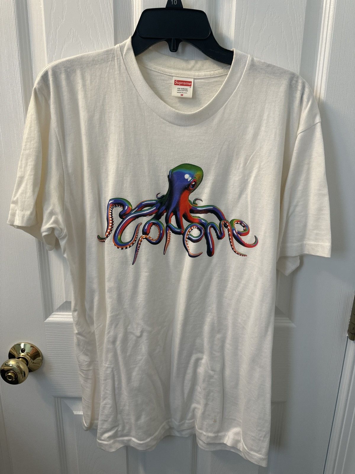 Supreme Supreme Tentacles White Tee Size US M / EU 48-50 / 2 - 1 Thumbnail
