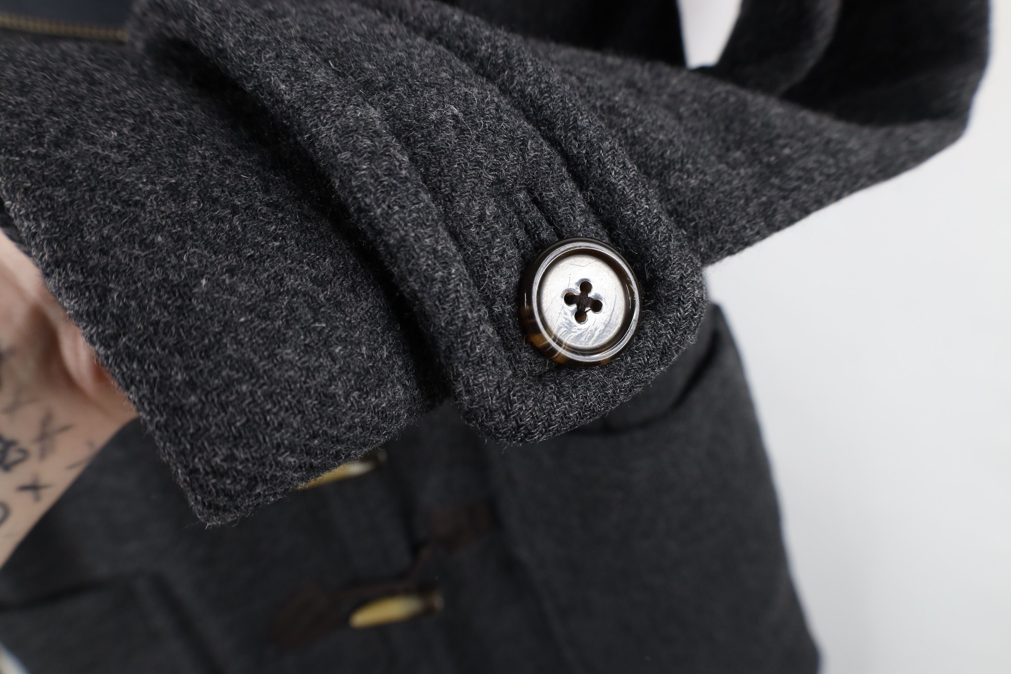 Banana Republic × Vintage Banana Republic Wool Blend Button Full Zip Jacket Gray Size M / US 6-8 / IT 42-44 - 5 Thumbnail