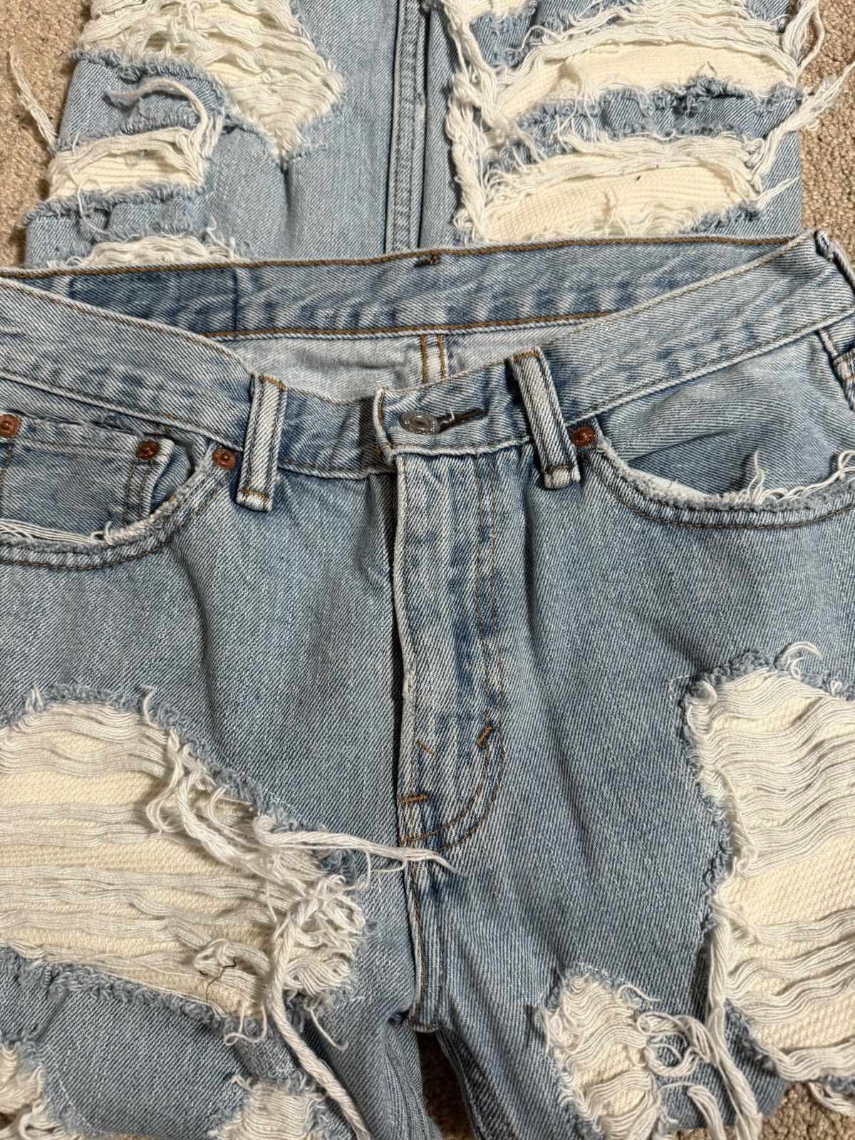 Other Distressed scab denim jeans Size US 29 - 3 Thumbnail