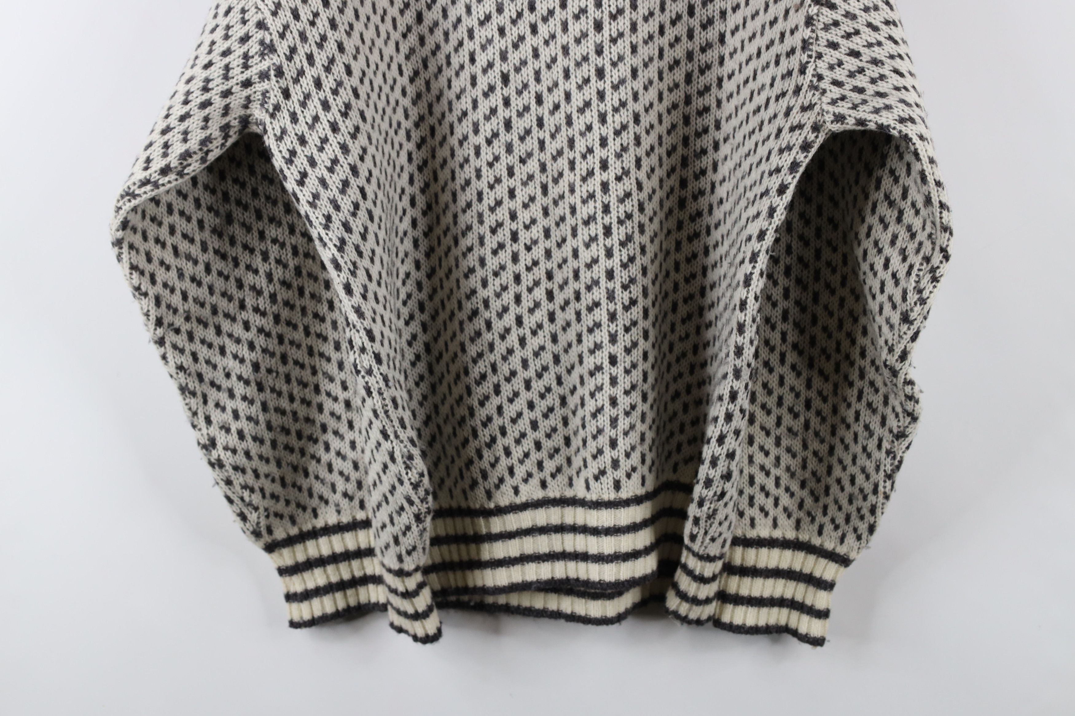 Vintage Vintage 70s Streetwear Wool Blend Knit Geometric Sweater Size US XXL / EU 58 / 5 - 10 Thumbnail