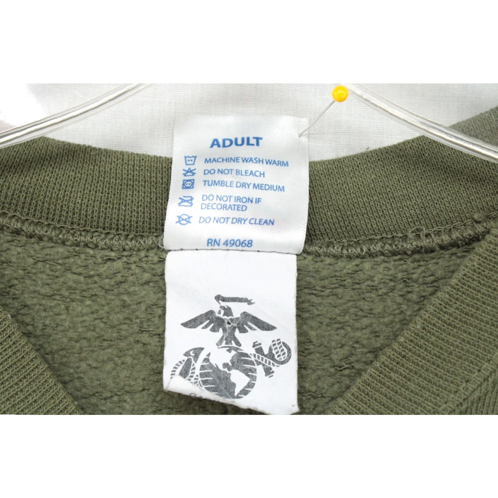 Soffe VINTAGE United States Marine Corps Crewneck Sweatshirt Mens M Green Made USA Size US M / EU 48-50 / 2 - 4 Thumbnail