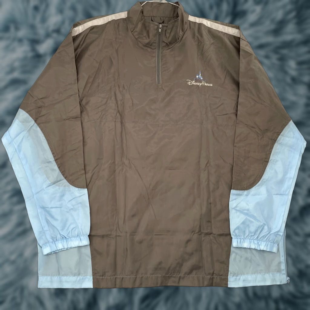Disney Disney Jacket Adult XL Brown Packable Windbreaker Mickey Logo Mens Size US XL / EU 56 / 4 - 1 Thumbnail