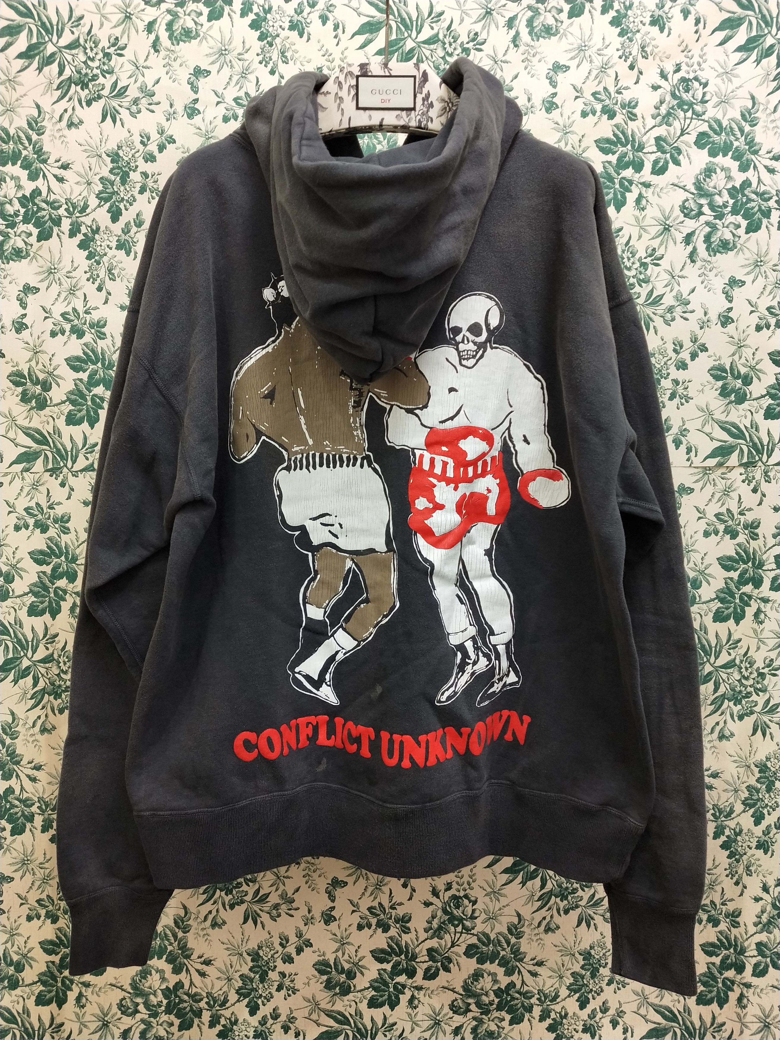 DENIM TEARS × Saint Michael Struggle Hoodie Size US XL / EU 56 / 4 - 2 Thumbnail