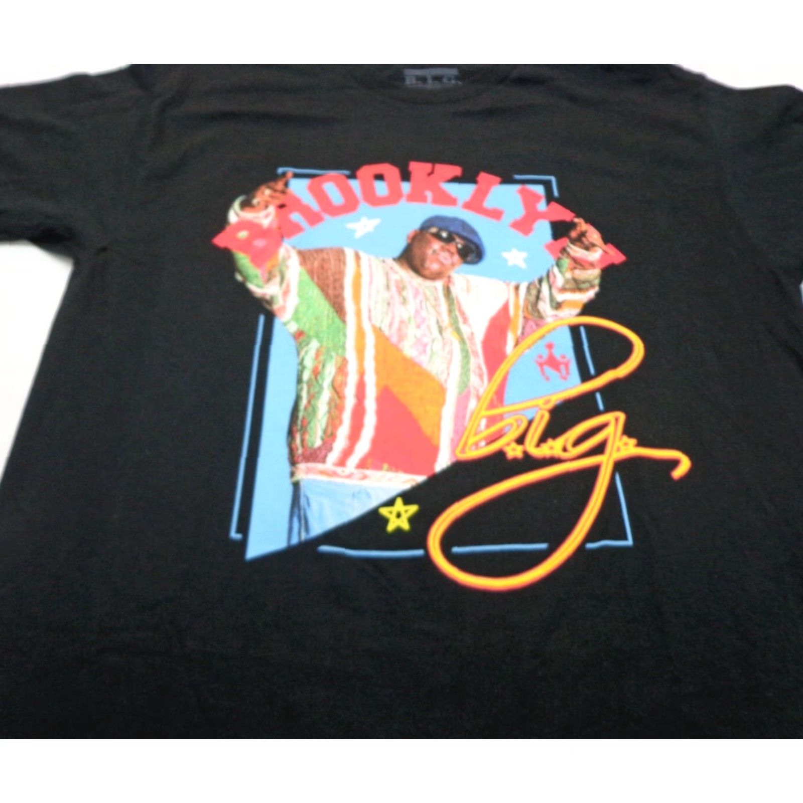 Vintage The Notorious B.I.G. Brooklyn Biggie Smalls T-Shirt Size L Black 100% Cotton Graphic Print Men Crew Neck Short Sleeve 90s Music Rap Size US L / EU 52-54 / 3 - 2 Thumbnail