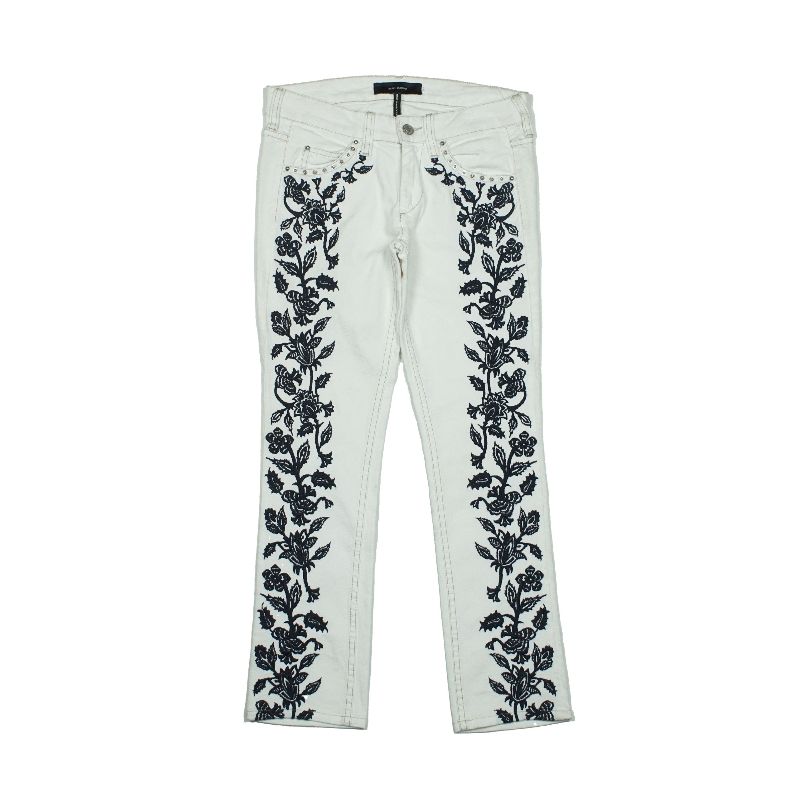 Isabel Marant Floral Embroidered Pants
