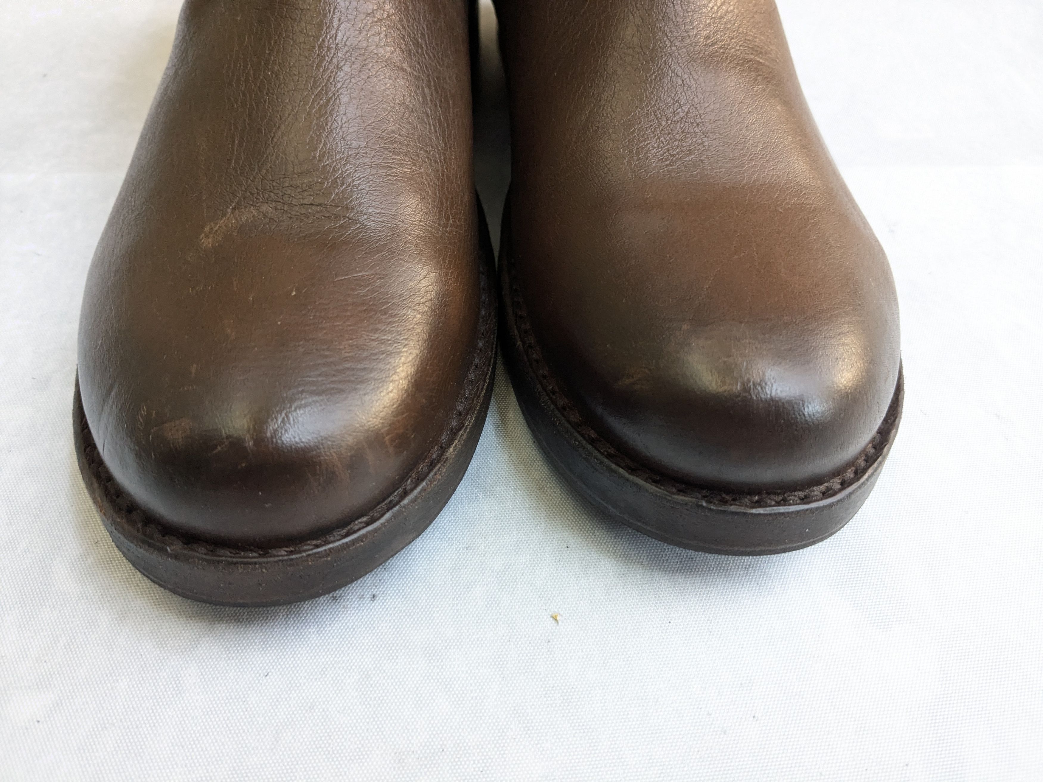 Frye Frye Engineer Boots Brown Suede Leather 7 Leather Buckle Size US 7 / EU 40 - 4 Thumbnail