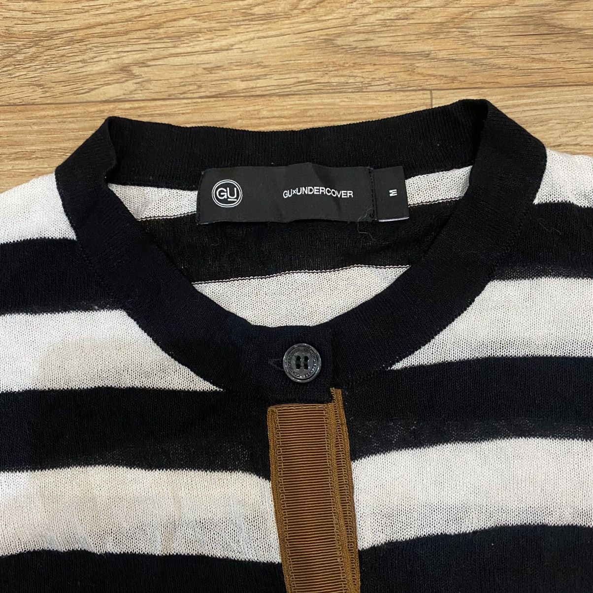 GU × Undercover Gu X Undercover Stripe Cardigan Button Up Size M / US 6-8 / IT 42-44 - 7 Thumbnail