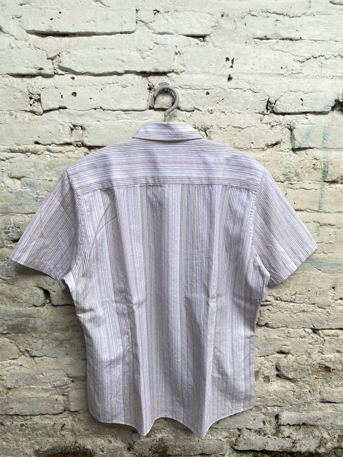 Takeo Kikuchi TAKEO KIKUCHI STRIPED TEXTURED BUTTON UP SHIRT Size US M / EU 48-50 / 2 - 4 Thumbnail