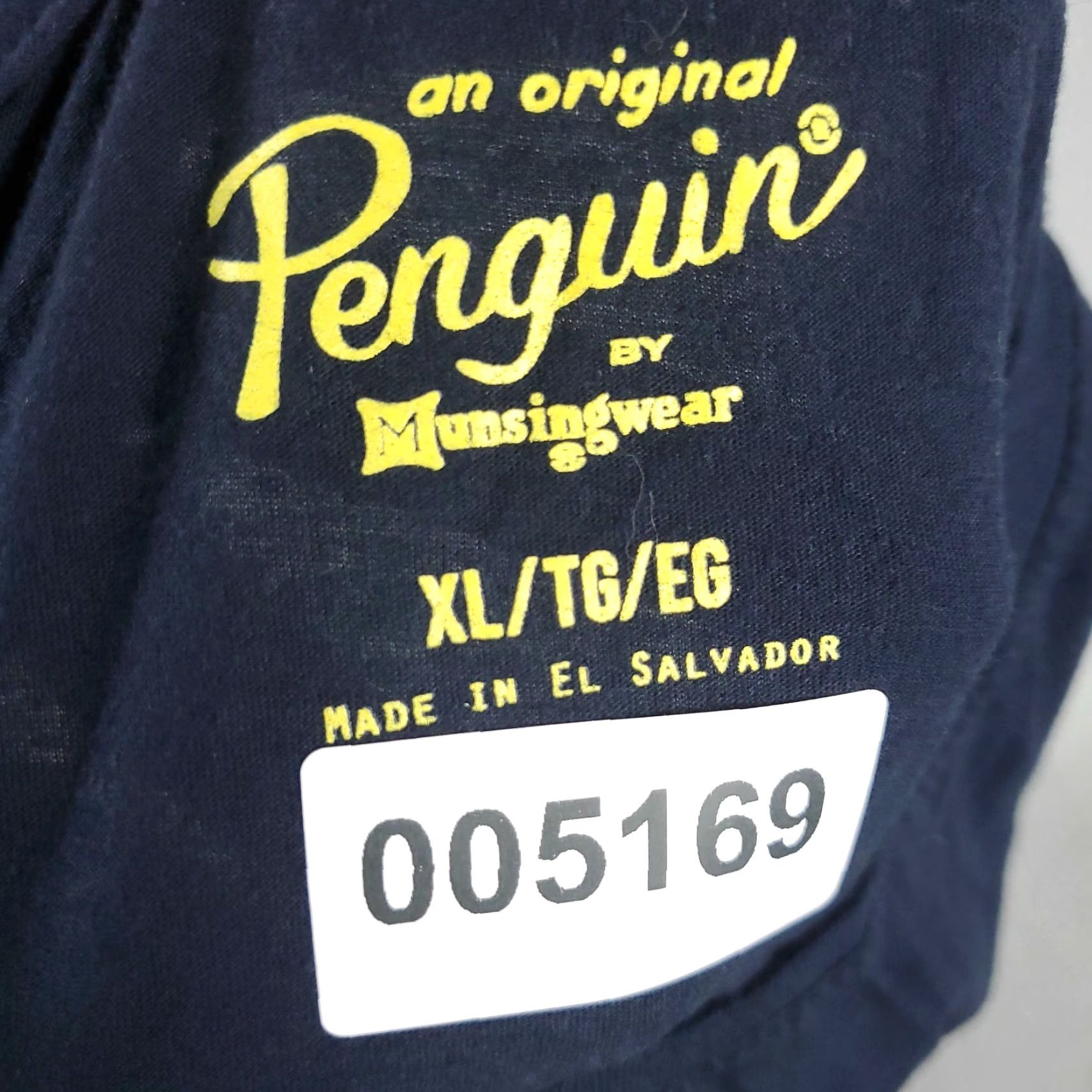 Original Penguin Original Penguin T-Shirt Blue Crew Neck Short Sleeve XL Unisex Adults Logo Modern Solid 90s Style Mens Womens Size US XL / EU 56 / 4 - 8 Thumbnail