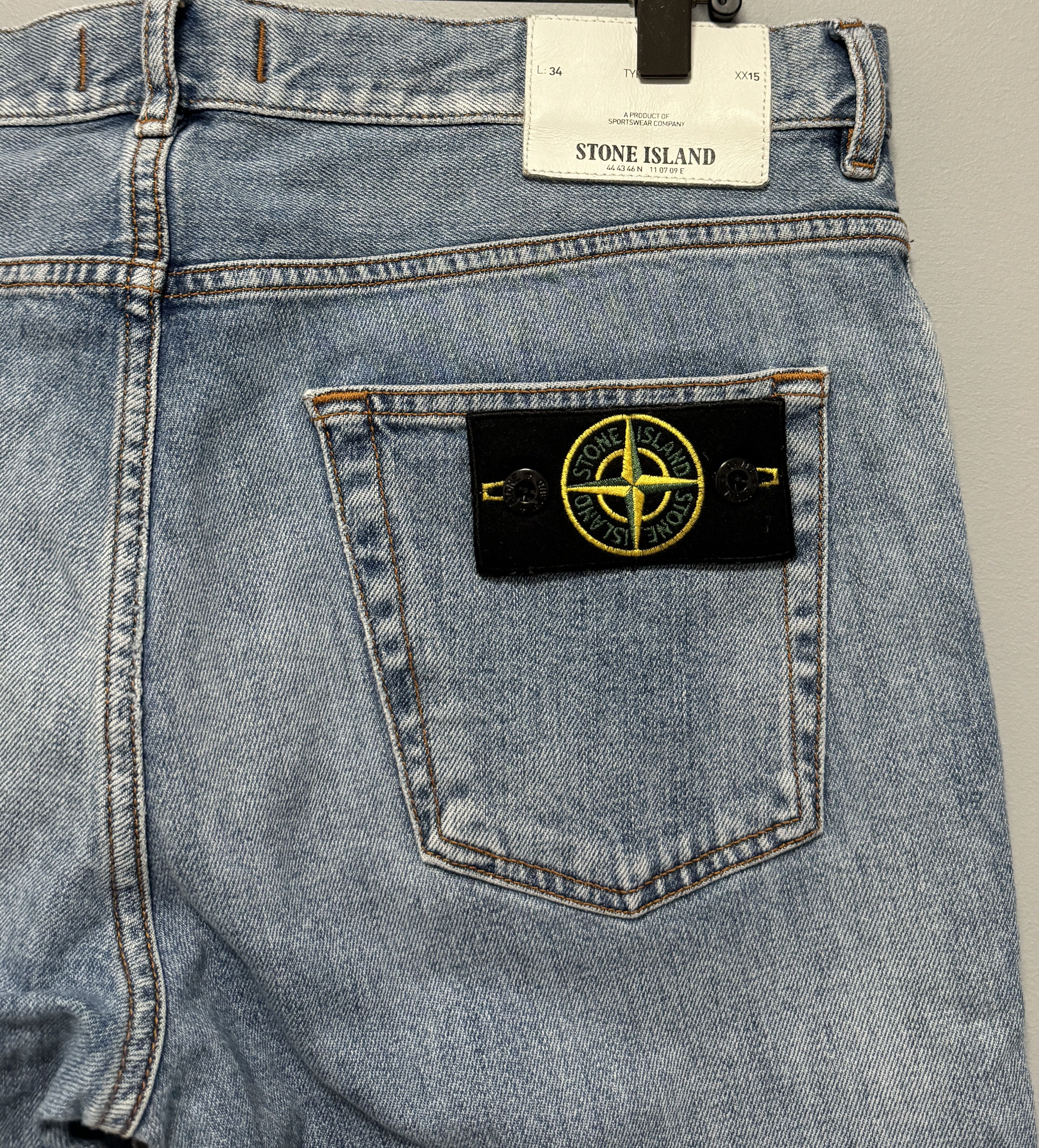 Stone Island Stone Island Denim Pants Jeans Men’s Light Blue Size 33 Size US 33 - 6 Thumbnail