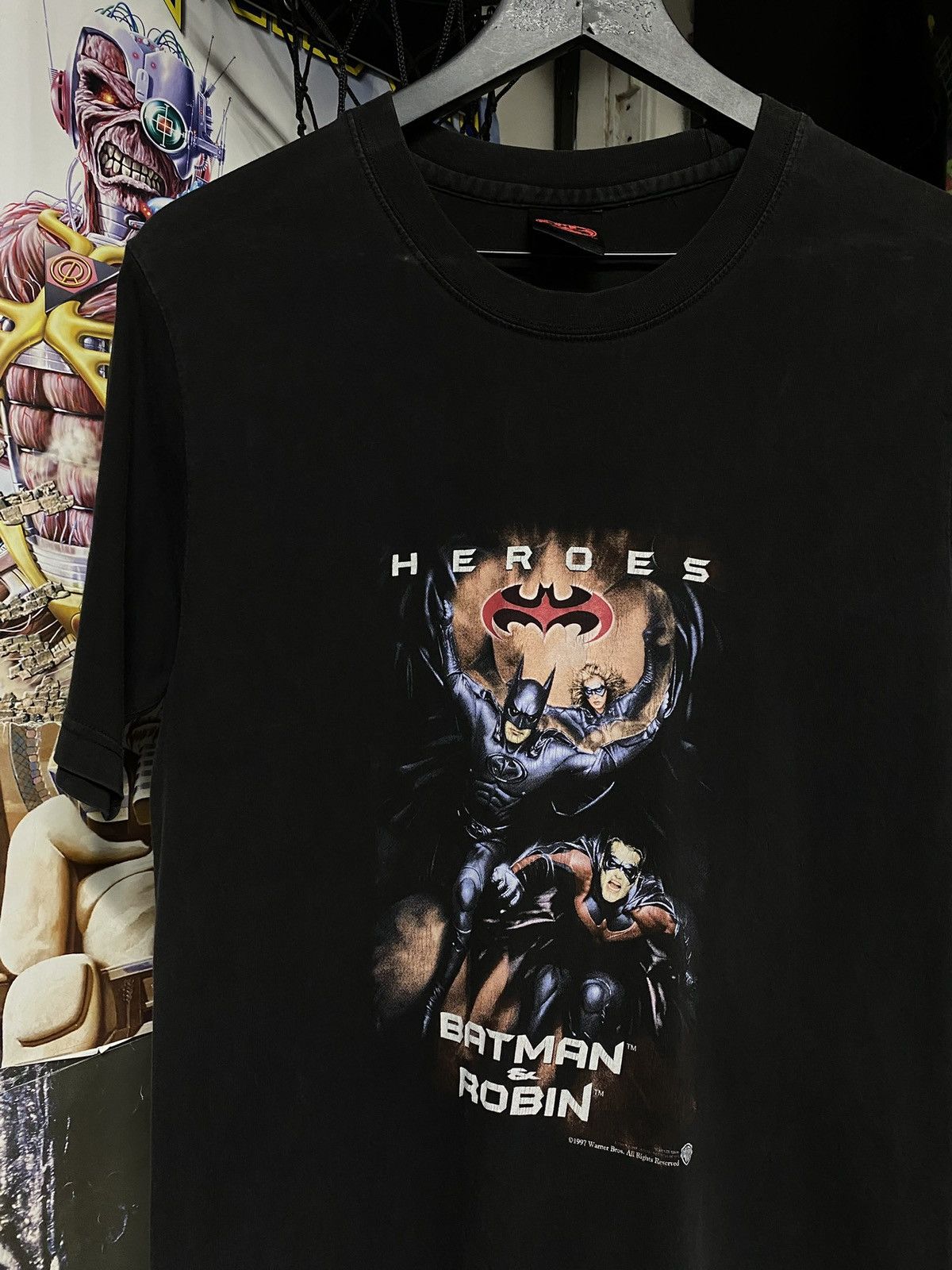 Vintage Vintage 90’s Batman & Robin Movie T-Shirt Size Medium Size US M / EU 48-50 / 2 - 2 Thumbnail