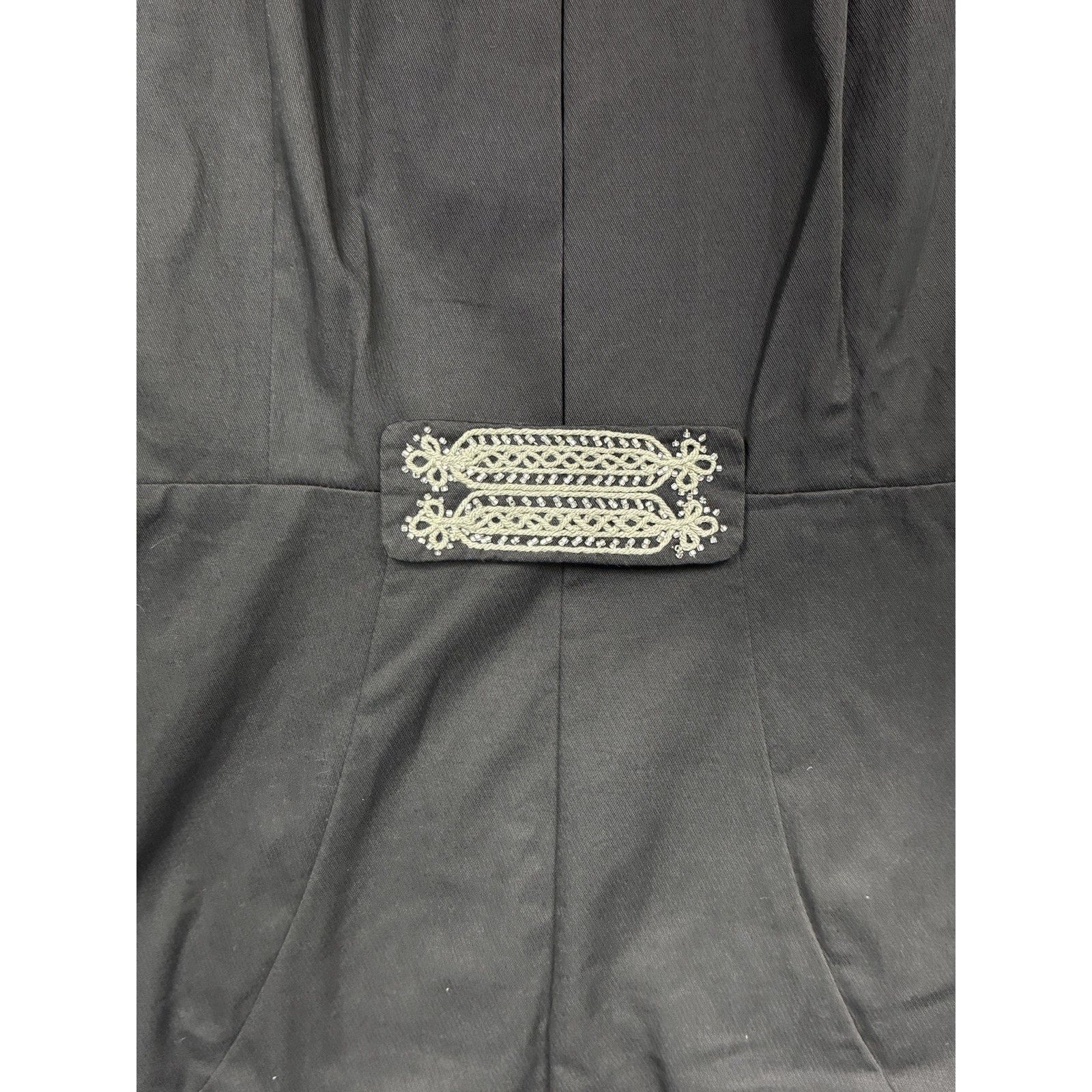 & Other Stories Cabi Jacket Womens Size 6 Black Square Neck Coat Beaded Size M / US 6-8 / IT 42-44 - 3 Thumbnail