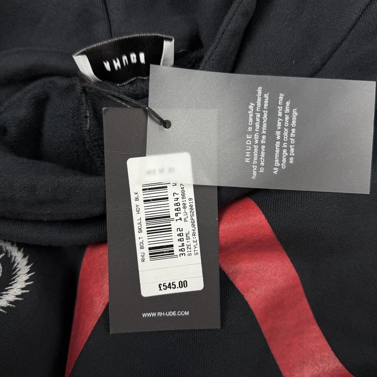 Rhude NWT Rhude Rhonda 2 Helmet Hoodie In Black Size S Size US S / EU 44-46 / 1 - 12 Thumbnail