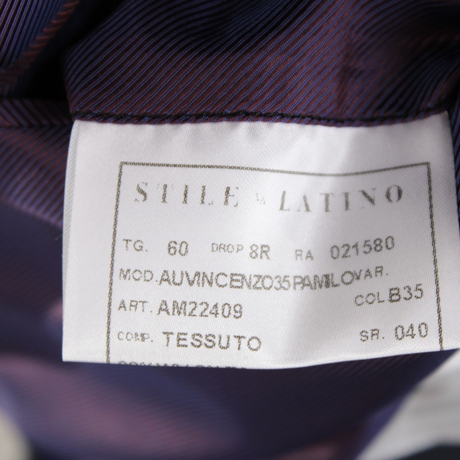 Other Stile Latino Suit Size US 50 Regular in Blue Size 50R - 9 Thumbnail