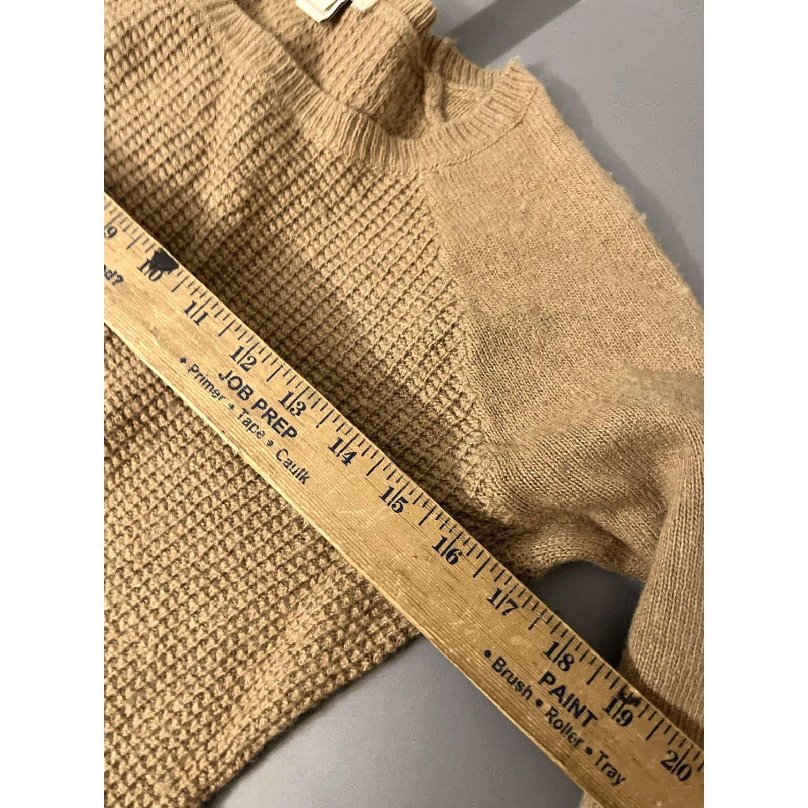 J.Crew J.CREW Sweater Crewneck Brown Wool Blend Medium Viscose Nylon Wool Solid Knit Women Regular Size M / US 6-8 / IT 42-44 - 7 Thumbnail