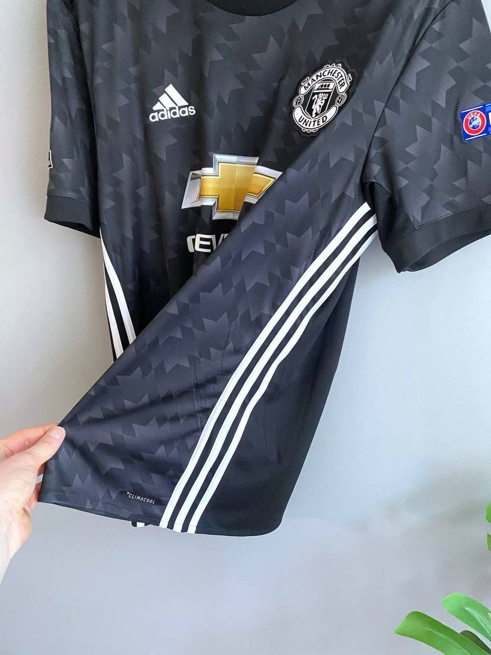 Adidas Adidas Manchester United 2017/18 Soccer Jersey Champions League Patch #9 Lukaku Size US L / EU 52-54 / 3 - 11 Thumbnail