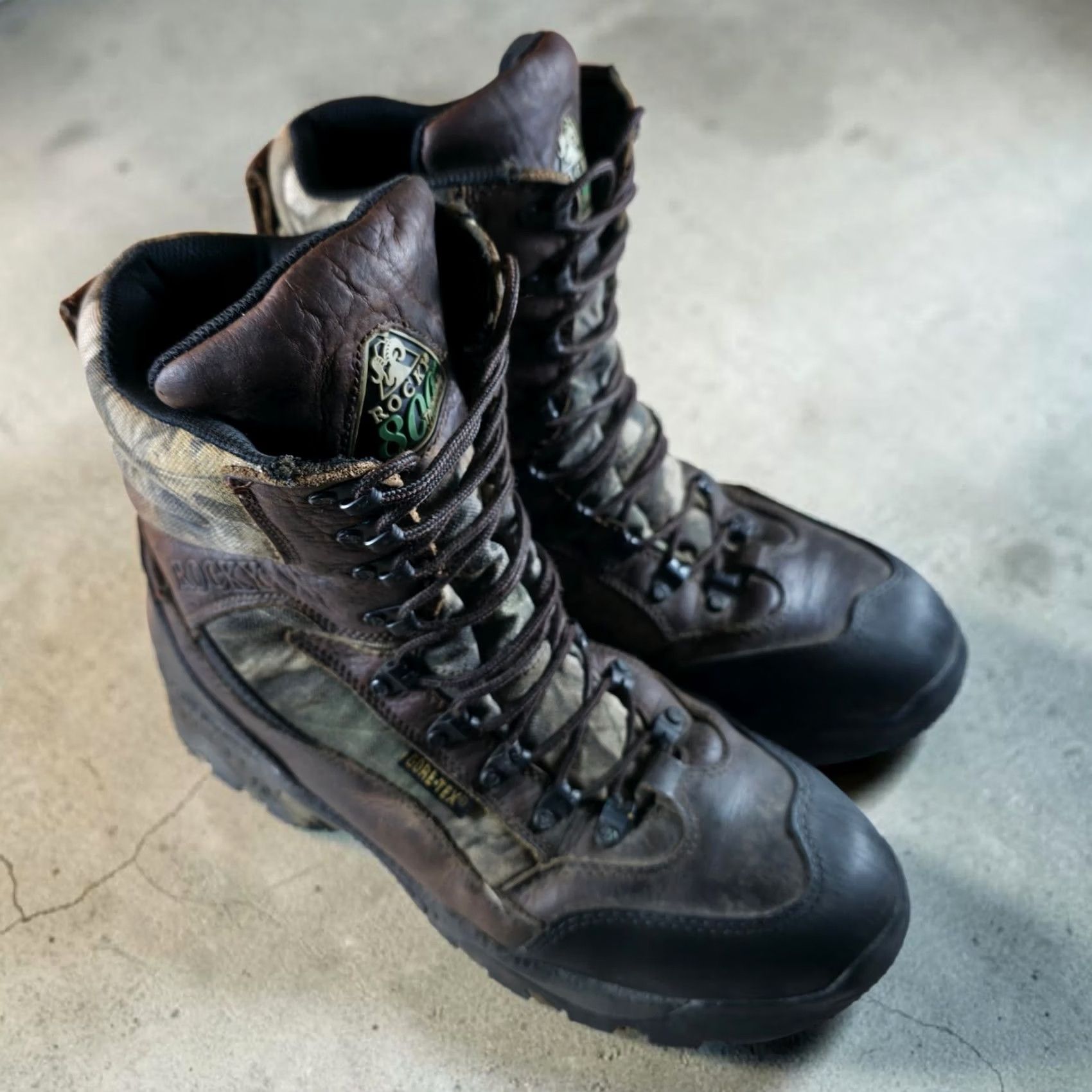 ROCKY Hunting Boots Men 11.5 M Camo Gore-Tex Waterproof 
