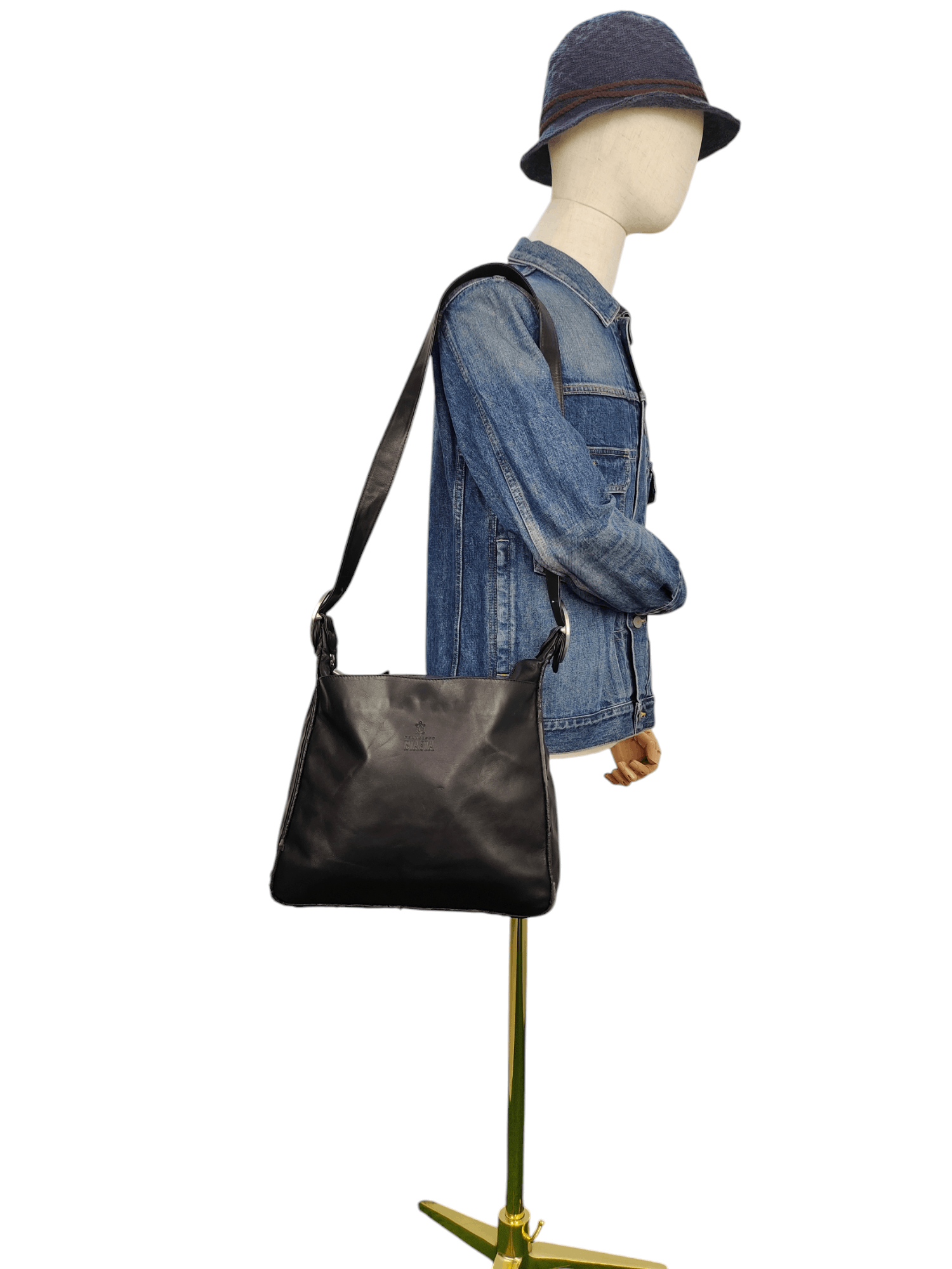 Genuine Leather Vintage Francesco Biasia Italy Patina Leather Shoulder Bag Size ONE SIZE - 2 Thumbnail